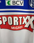 2012-13 Lausanne-Sport Home Shirt Match Issue SIGNED Tafer 