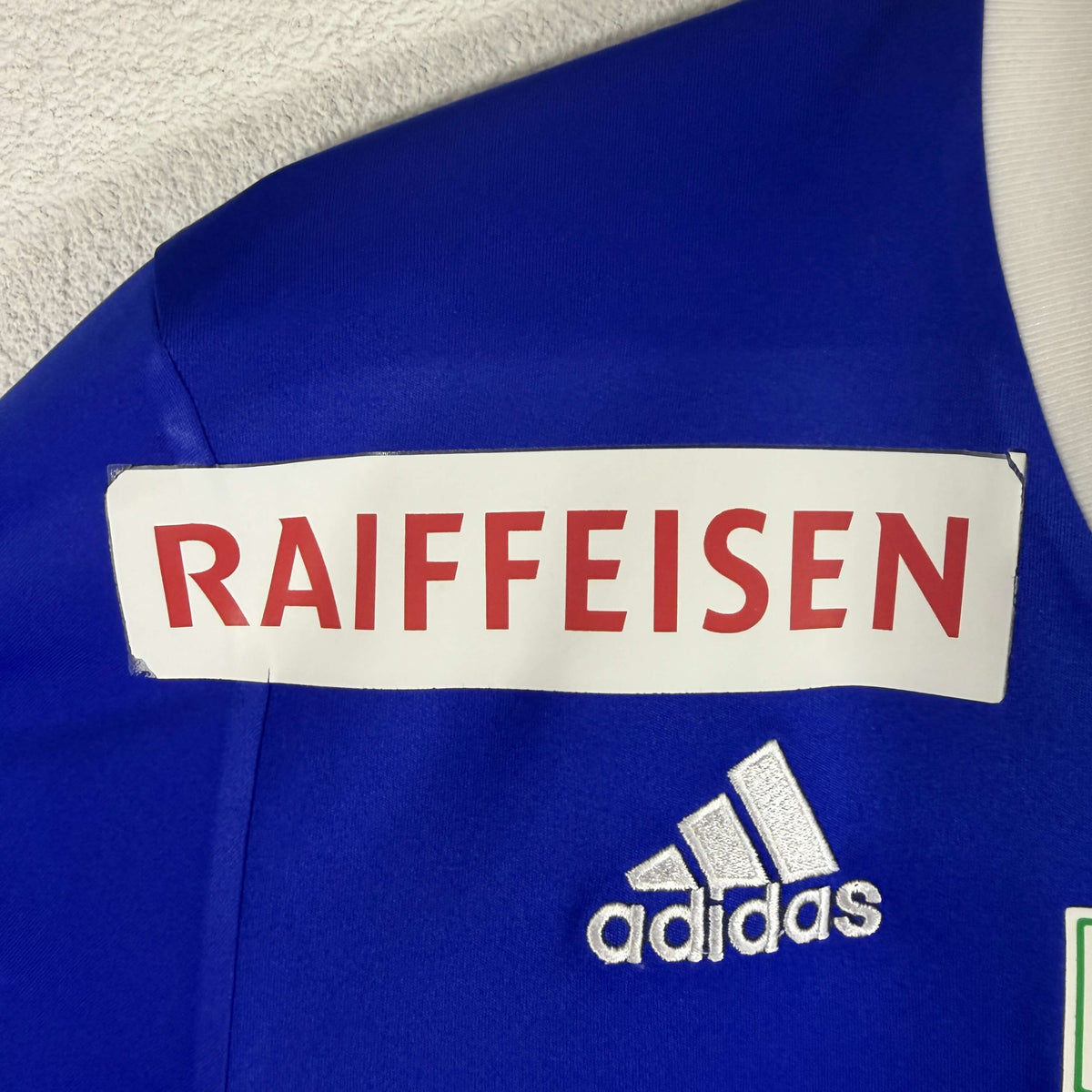 2012-13 Lausanne-Sport Home Shirt Match Issue SIGNED Tafer 