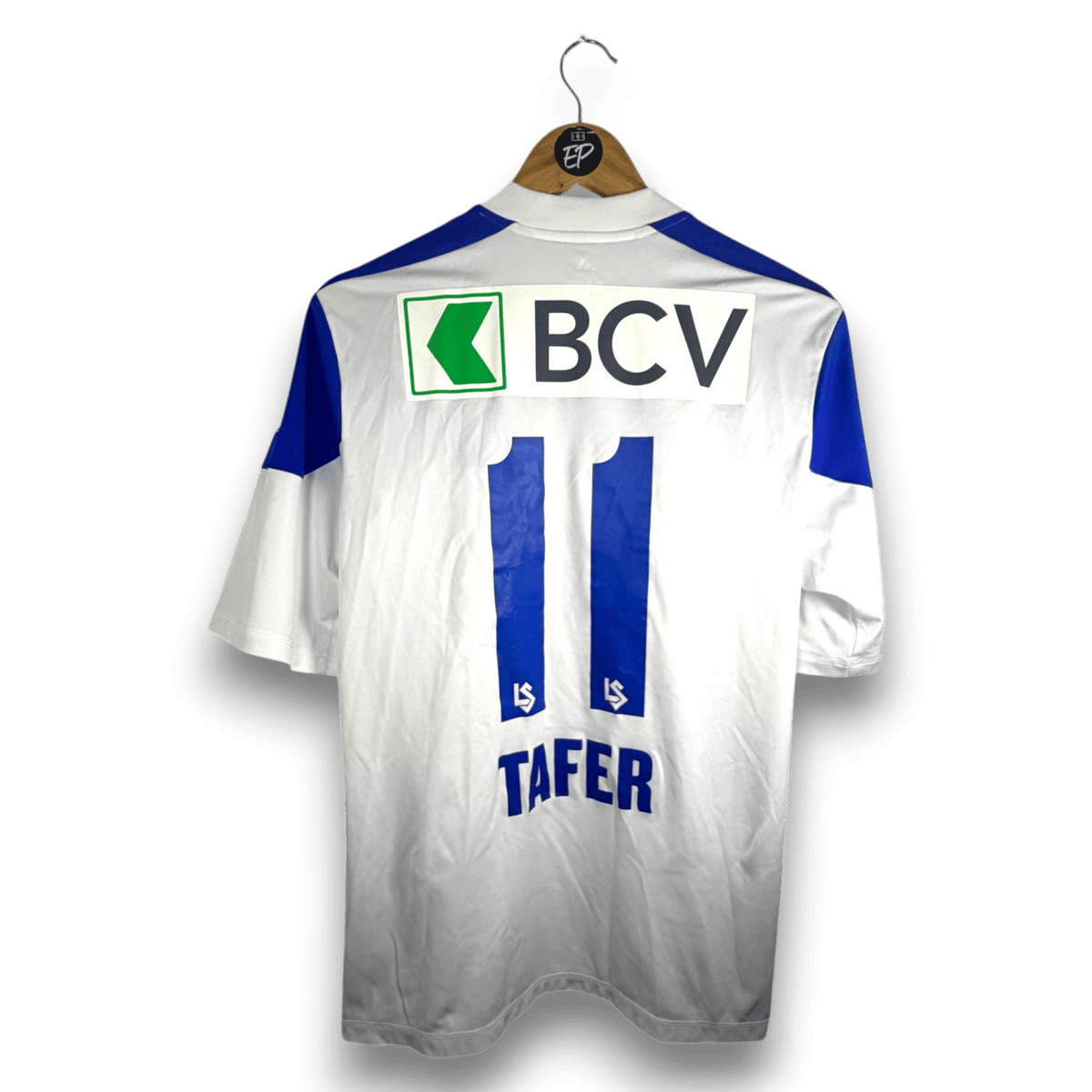 2012-13 Lausanne-Sport Home Shirt Match Issue SIGNED Tafer 