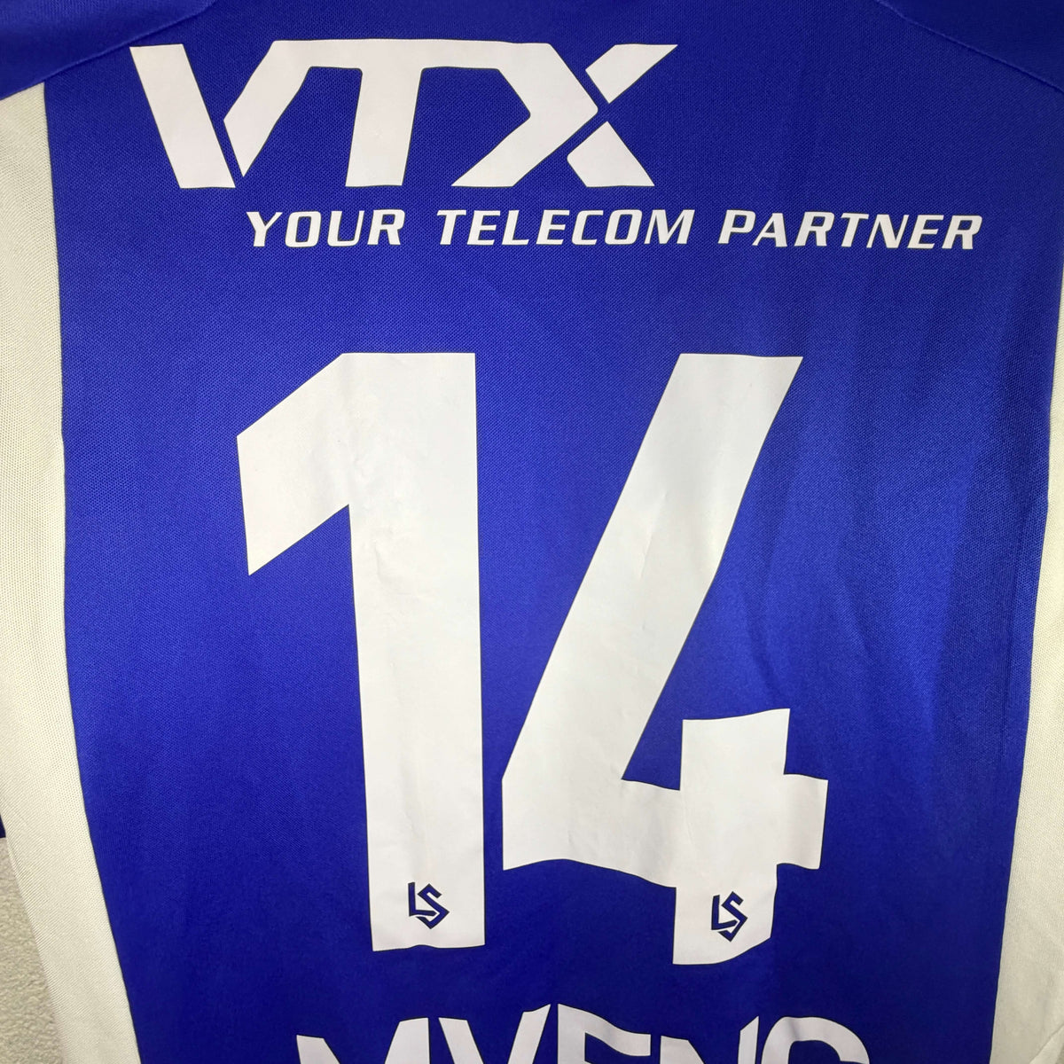 2014-15 Lausanne-Sport Home Shirt Match Issue Mveng 