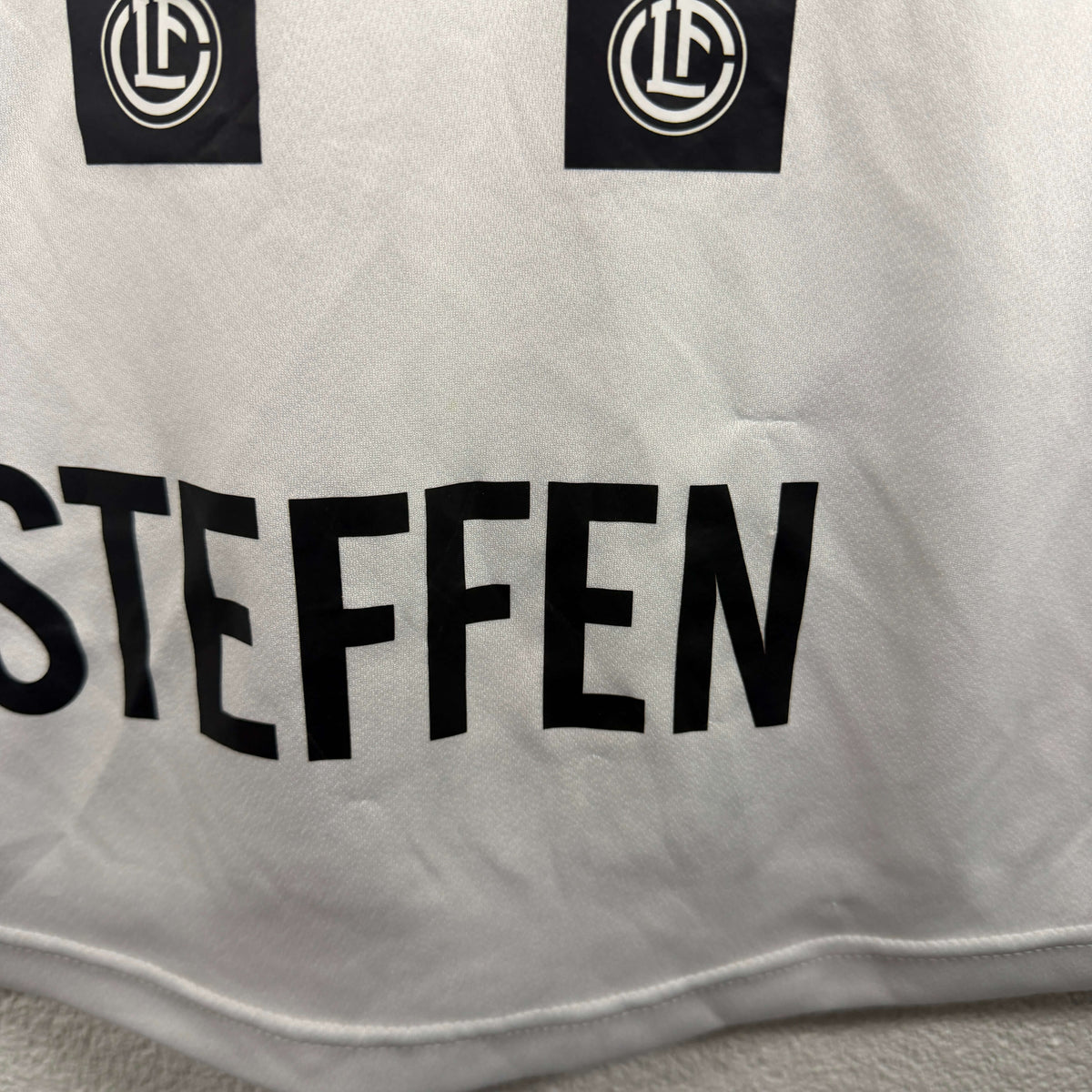 2024-25 FC Lugano Away Shirt Match Issue Steffen 