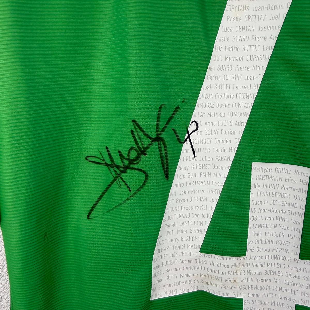 2021-22 Lausanne-Sport  Shirt Match Worn SIGNED Diaw 