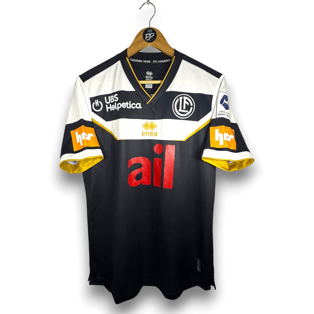 2024-25 FC Lugano Away Shirt Match Issue Vladi 