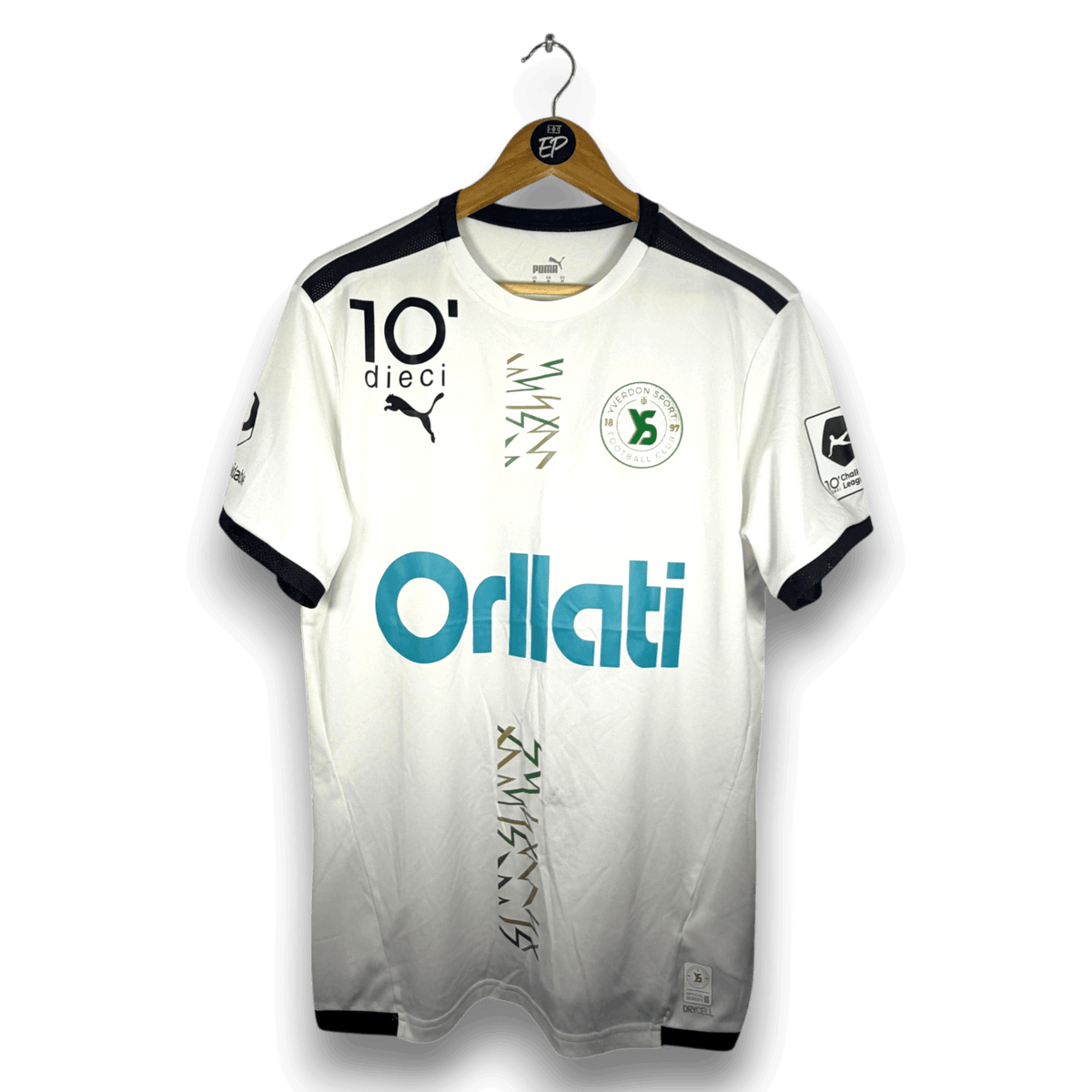 2022-23 Yverdon Sport Away Shirt Match Issue Lepogam 