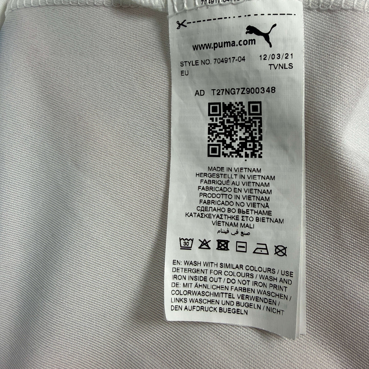 2022-23 Yverdon Sport Away Shirt Match Issue Lepogam 