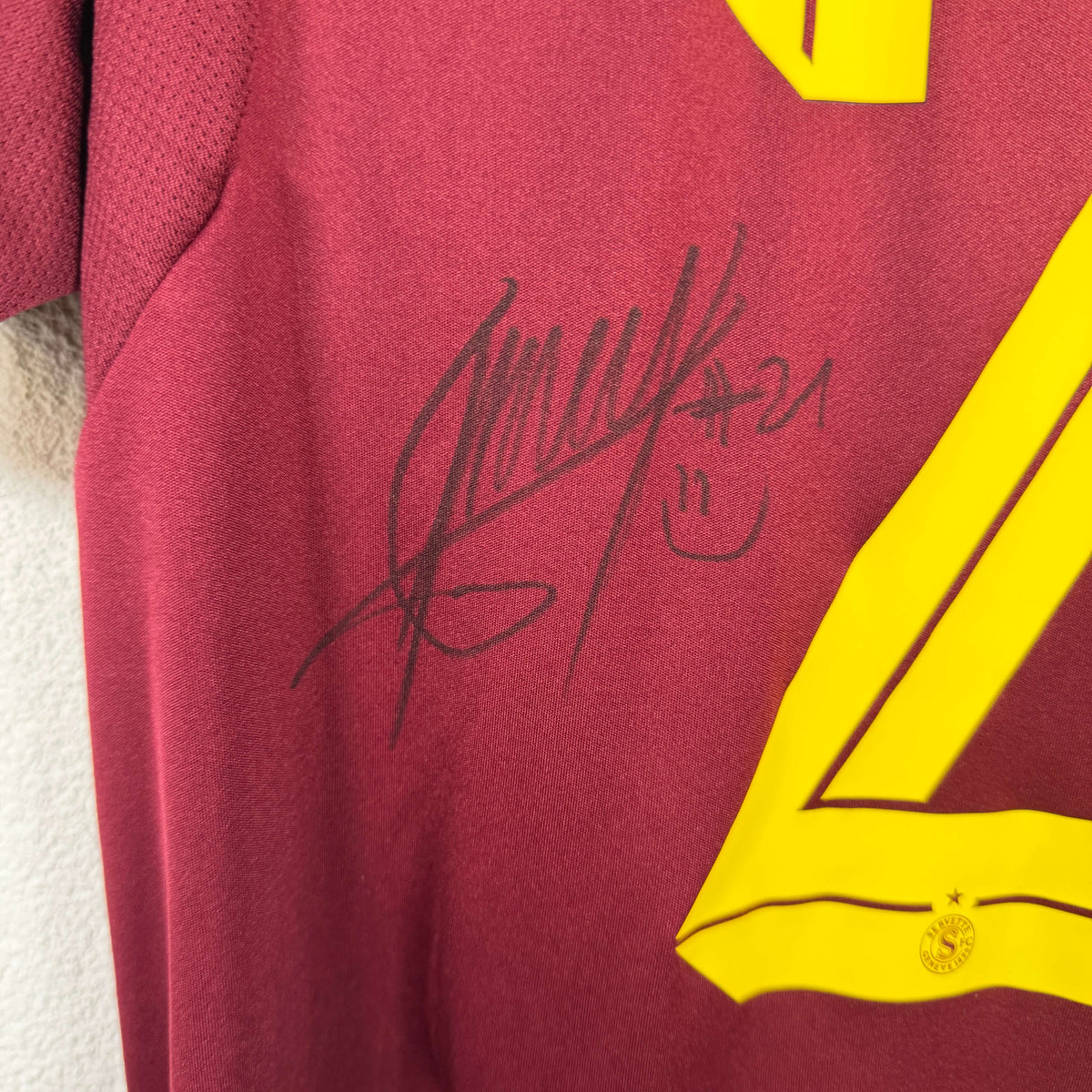 2025-26 Servette Home Shirt SIGNED Guillemenot 