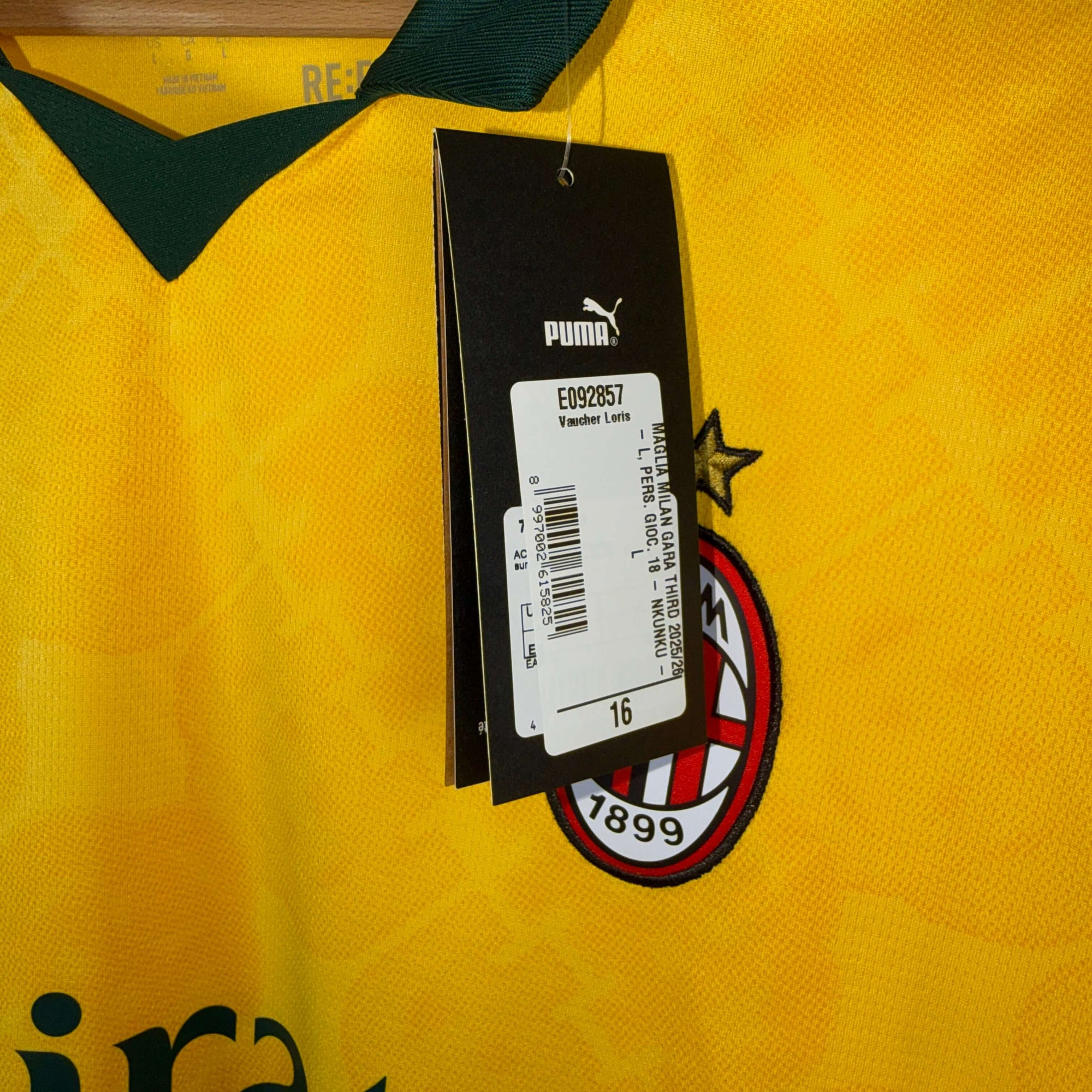 2025-26 AC Milan Third Shirt Nkunku 
