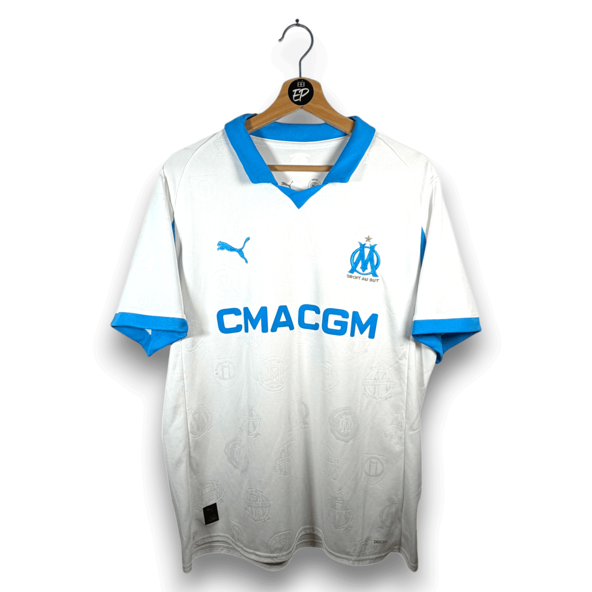 2025-26 Olympique Marseille Home Shirt - 9.5/10 - (L)