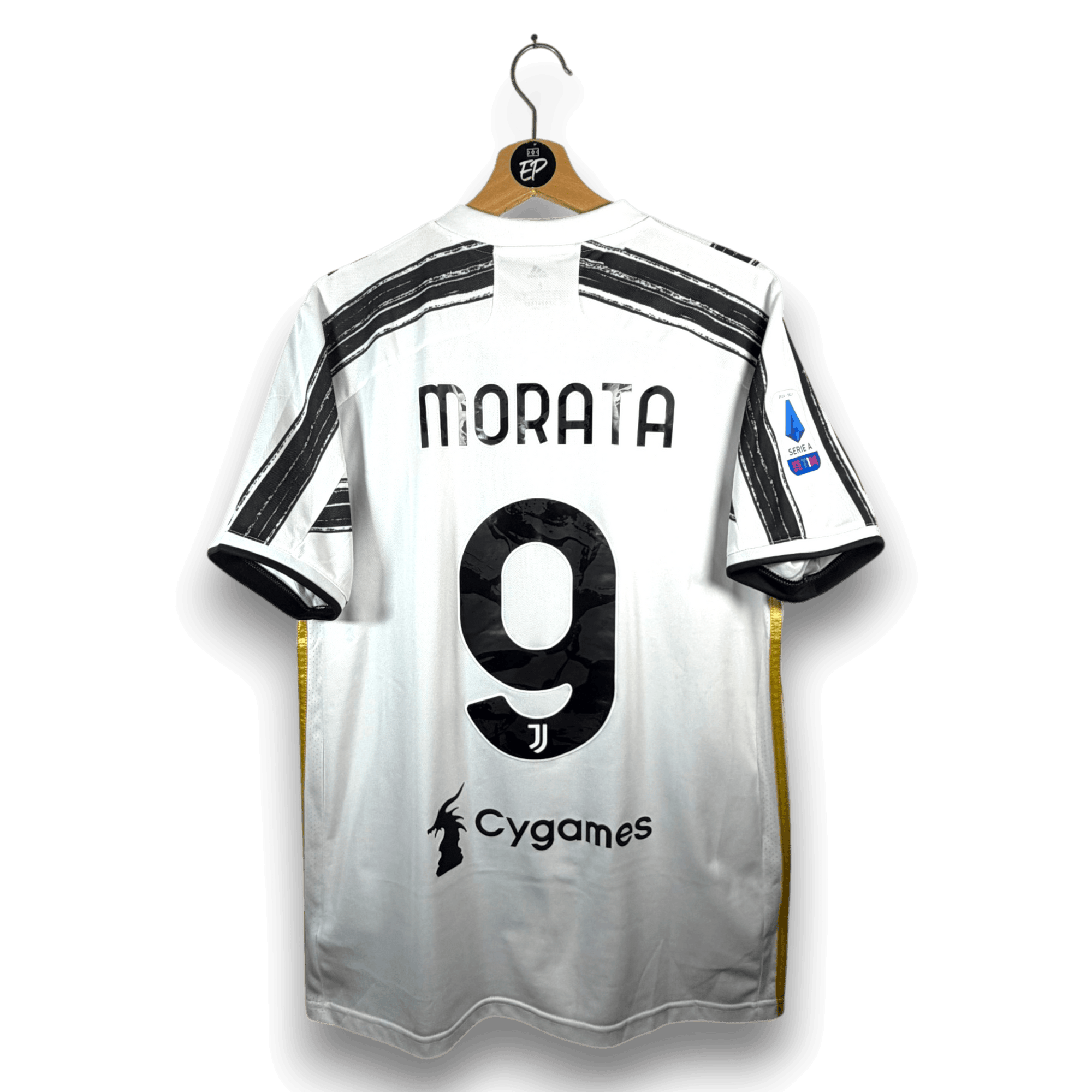 2020-21 Juventus Home Shirt Morata 