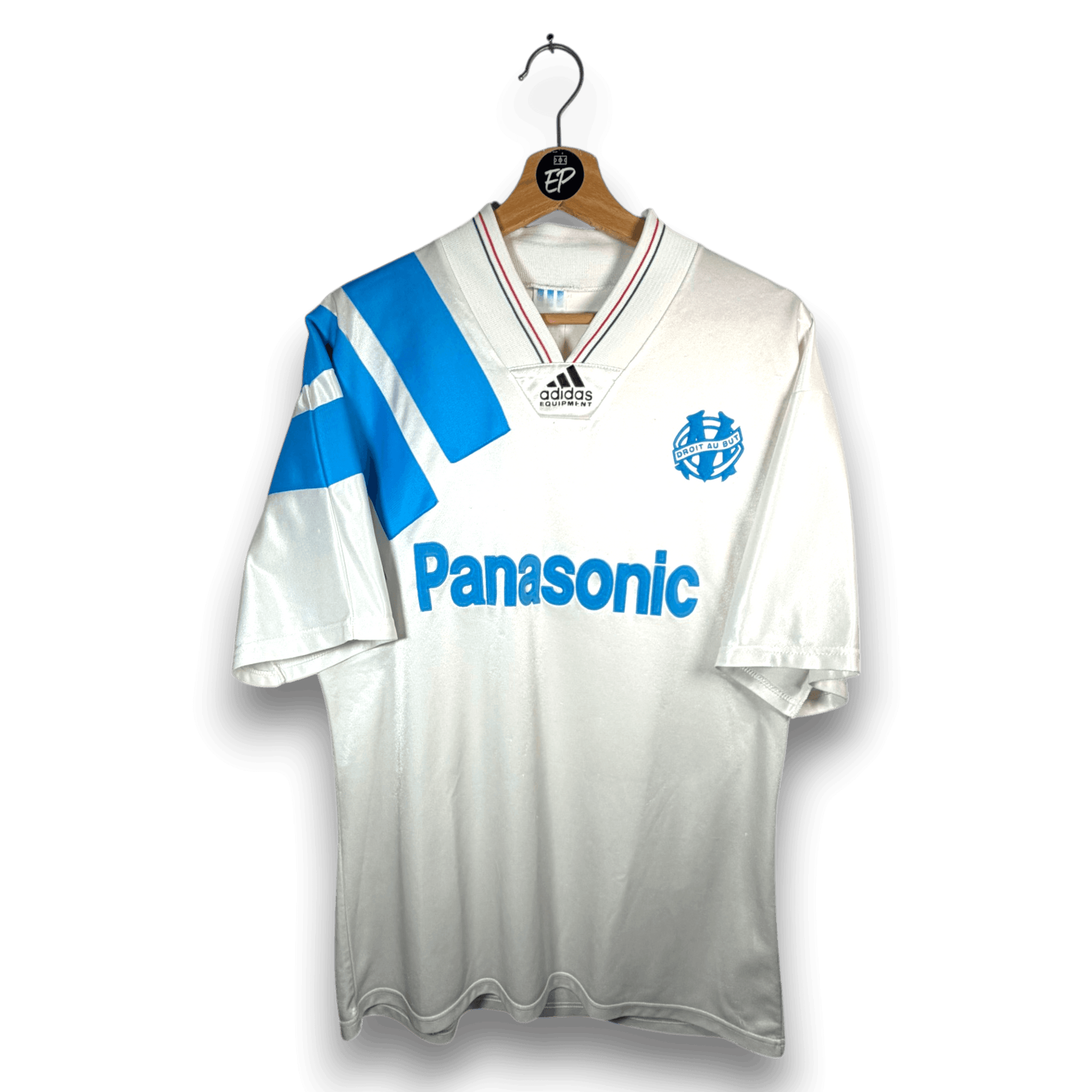 1992-93 Olympique Marseille Home Shirt - 7/10 - (L)