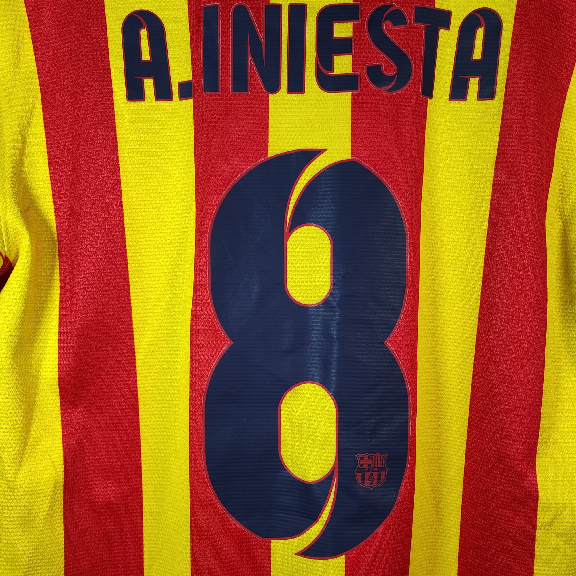 2013-14 FC Barcelona Away Shirt Iniesta 