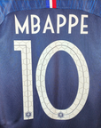 2018-19 France Home Shirt Mbappé 