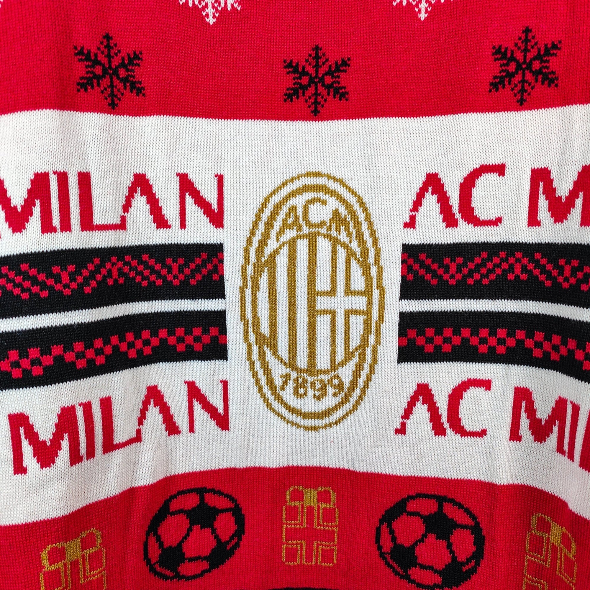 AC Milan Christmas Jumper - 9.5/10 - (L) - Eternal Pitch
