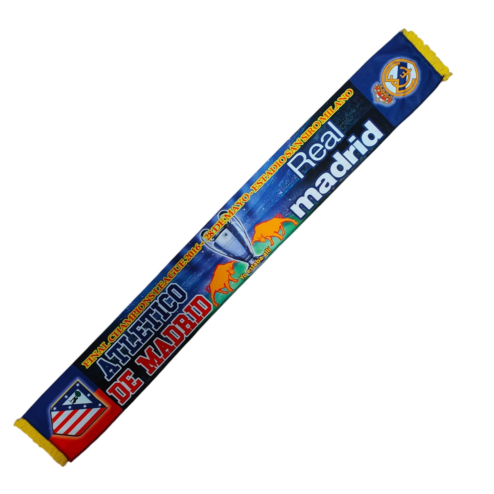 Atletico Madrid vs Real Madrid Scarf - Eternal Pitch