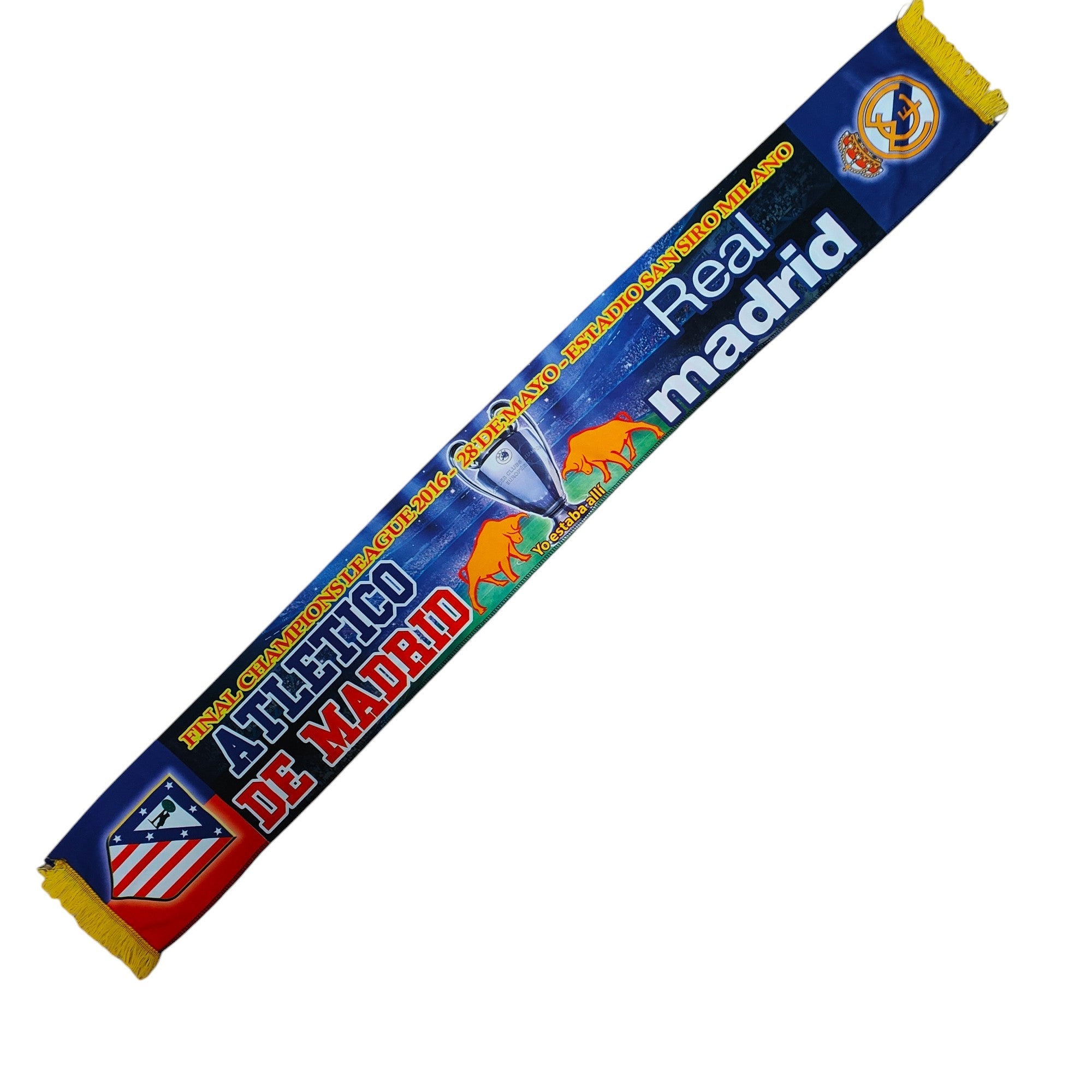 Atletico Madrid vs Real Madrid Scarf - Eternal Pitch