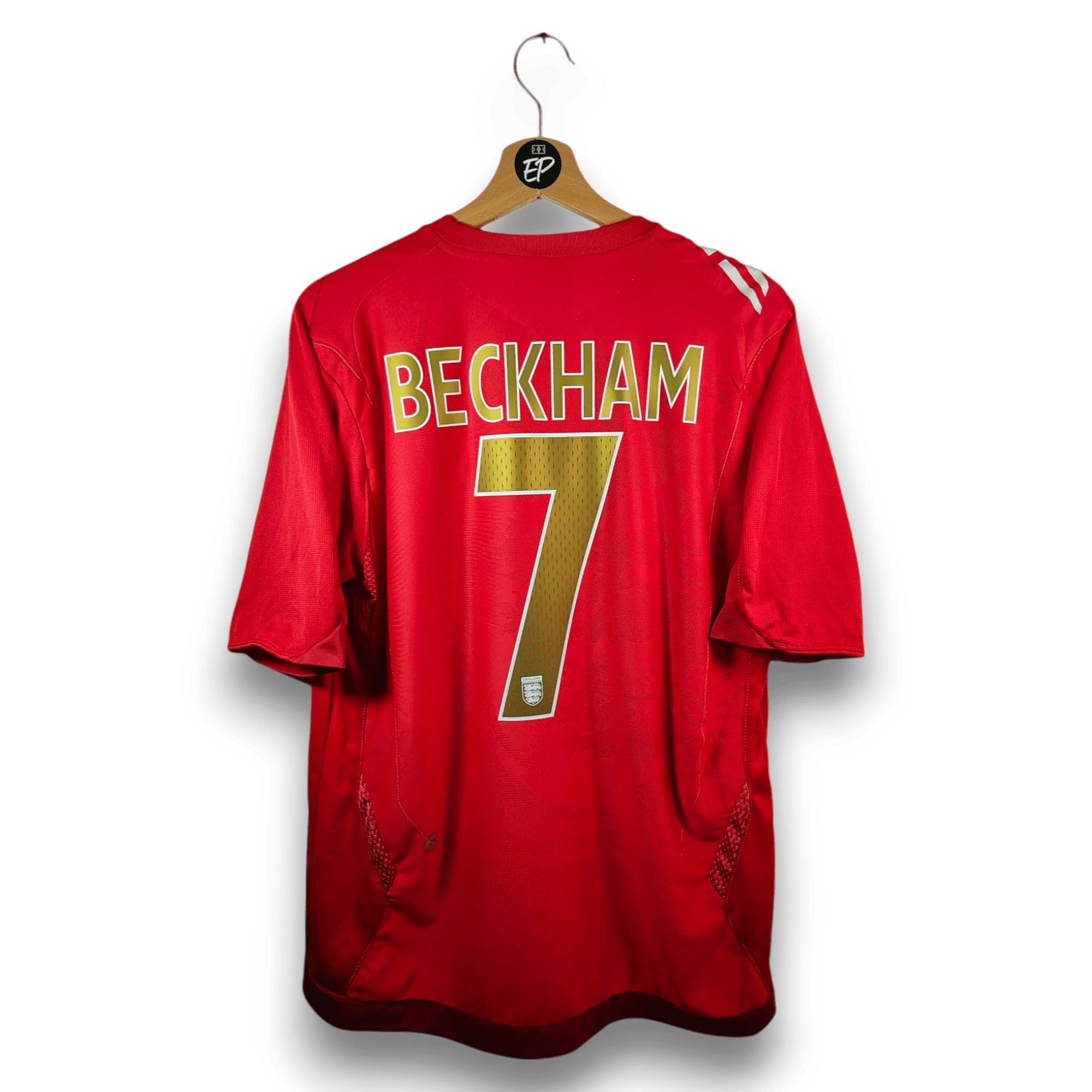 AUCTION 2006 - 08 England Away Shirt Beckham 7 - 8/10 - (L) - Eternal Pitch