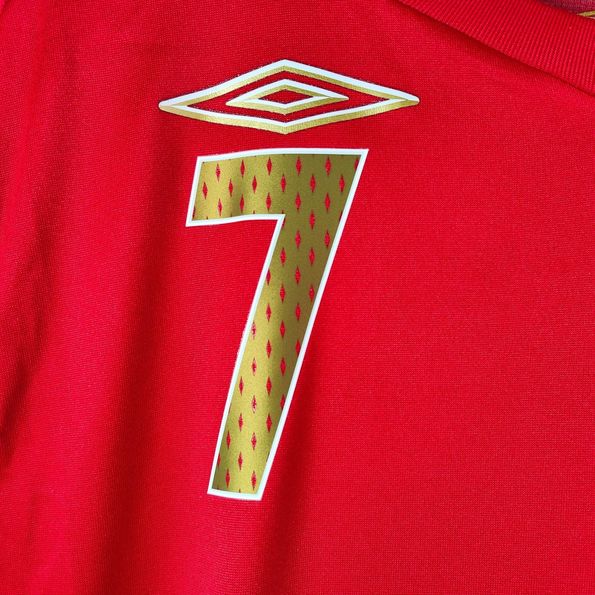 AUCTION 2006 - 08 England Away Shirt Beckham 7 - 8/10 - (L) - Eternal Pitch
