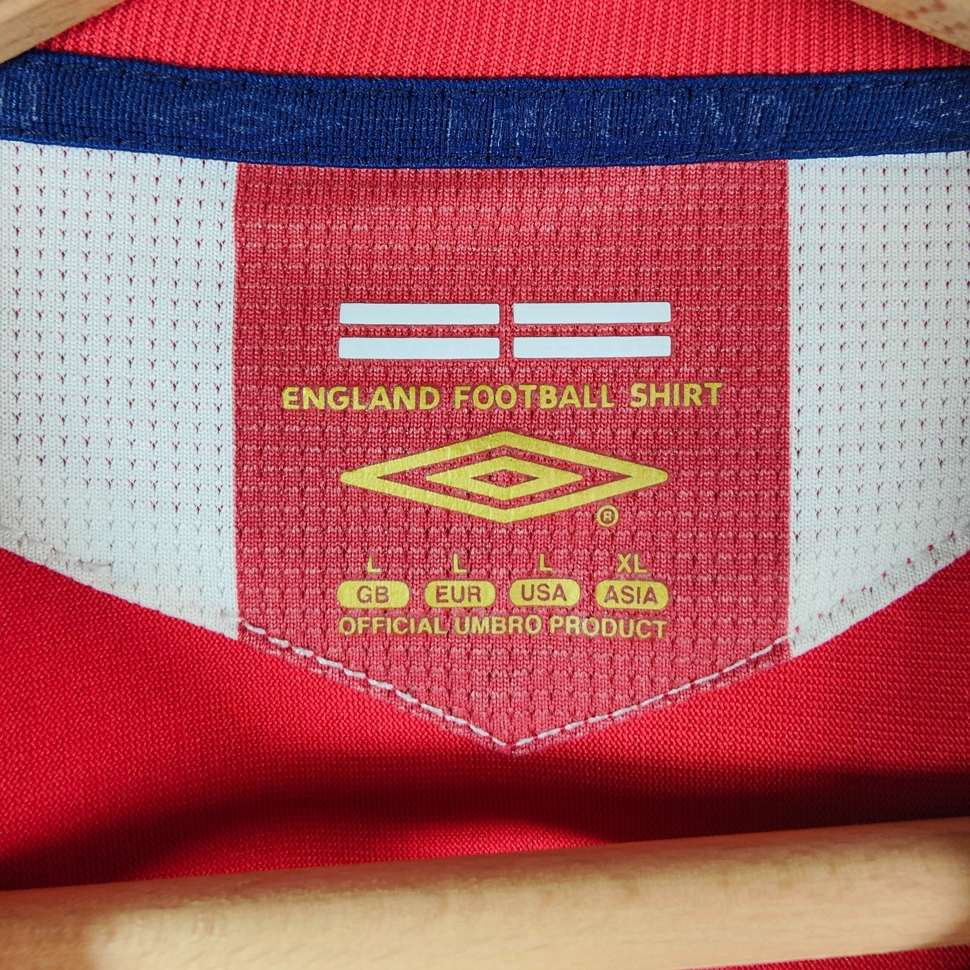 AUCTION 2006 - 08 England Away Shirt Beckham 7 - 8/10 - (L) - Eternal Pitch