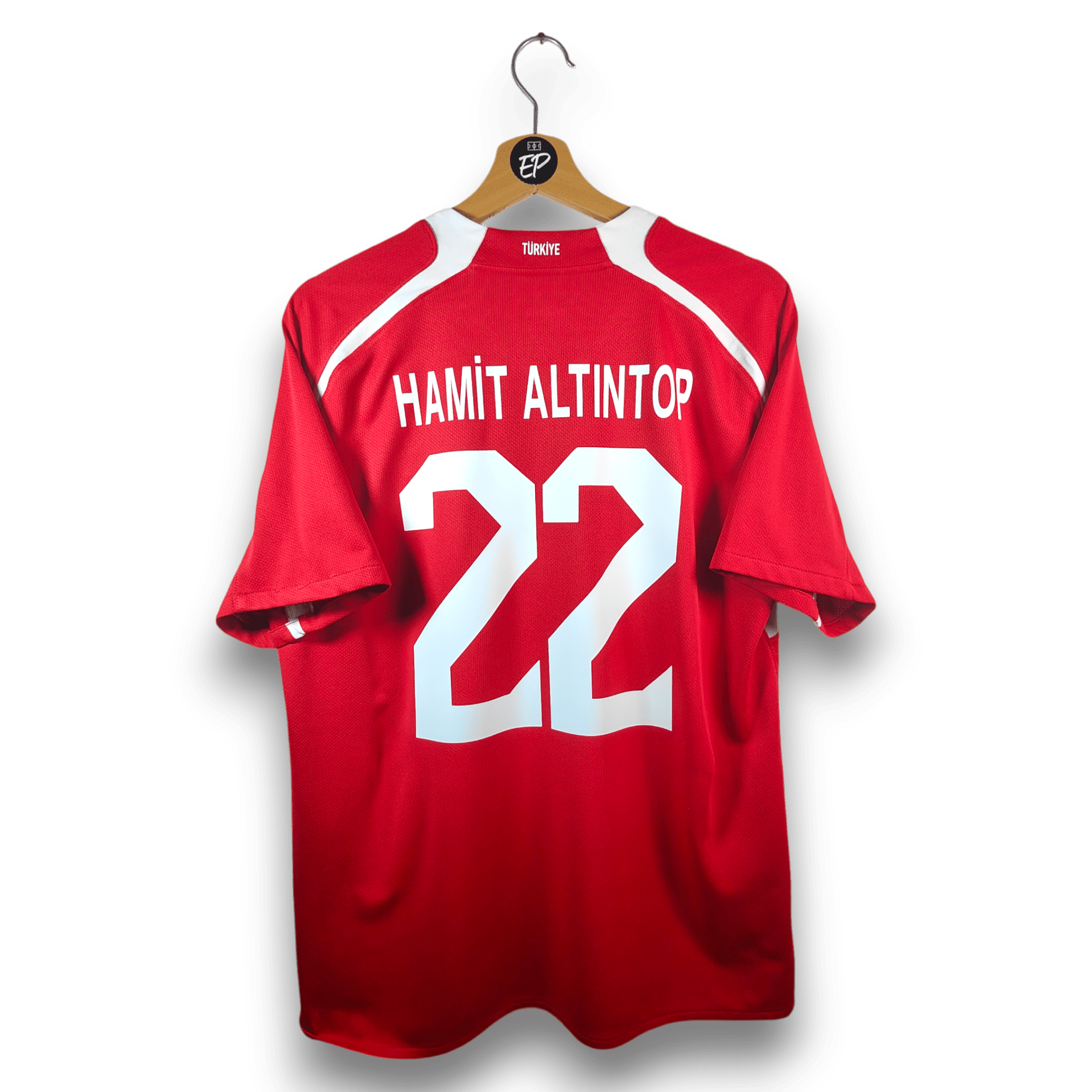 AUCTION 2008 - 09 Turkey Home Shirt Hamit Altintop 22 - 9.5/10 - (M) - Eternal Pitch