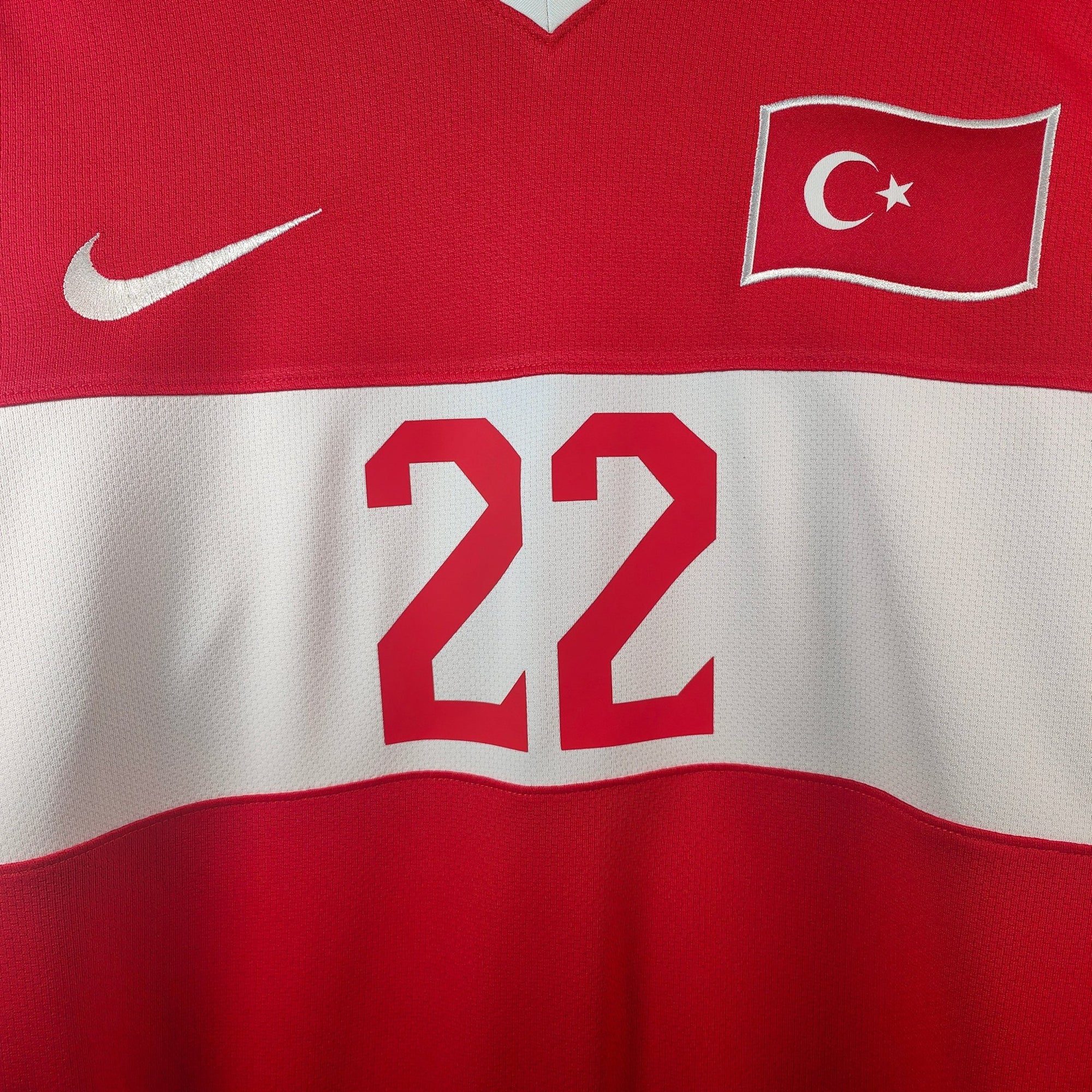 AUCTION 2008 - 09 Turkey Home Shirt Hamit Altintop 22 - 9.5/10 - (M) - Eternal Pitch