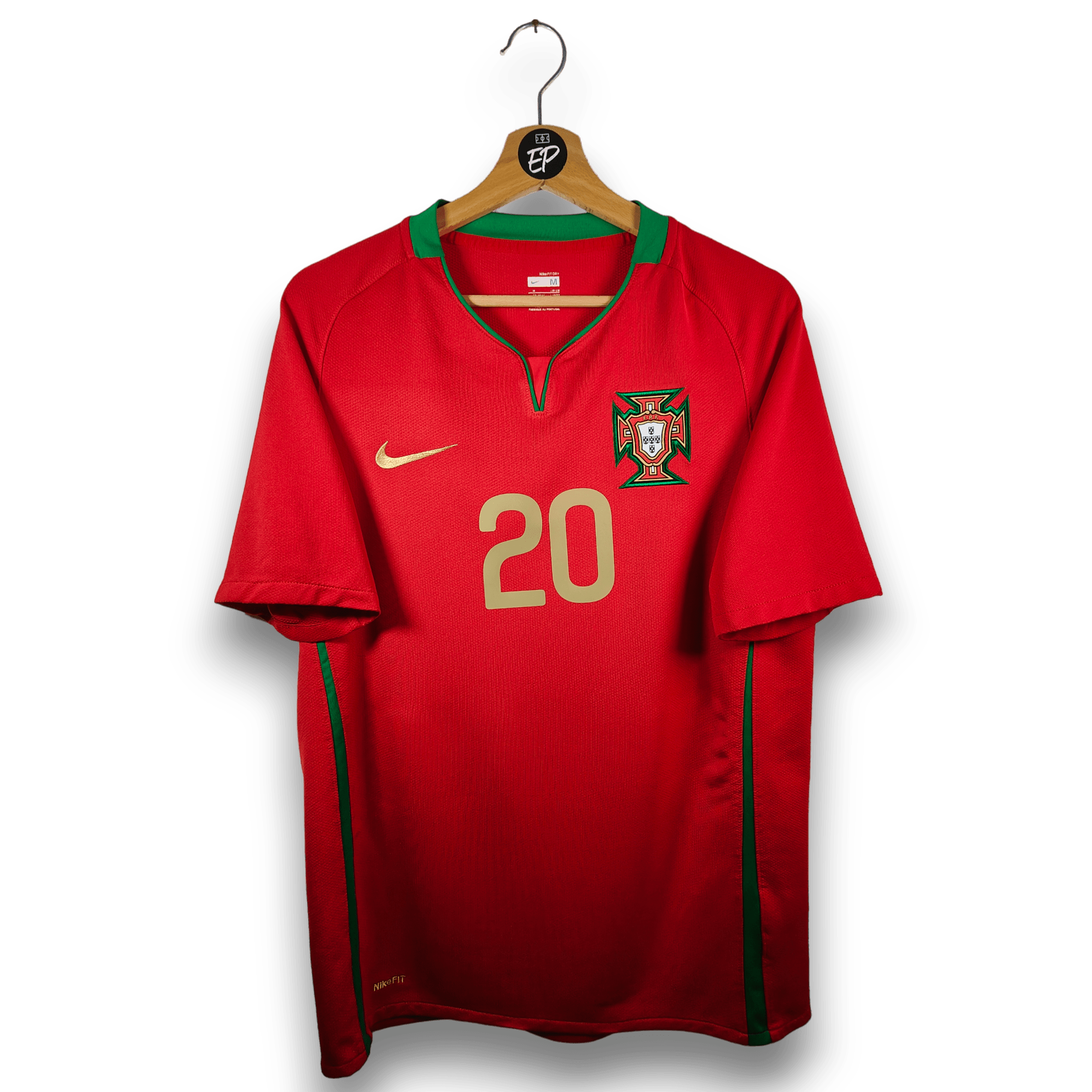 AUCTION 2008 - 10 Portugal Home Shirt Deco 20 - 8.5/10 - (M) - Eternal Pitch