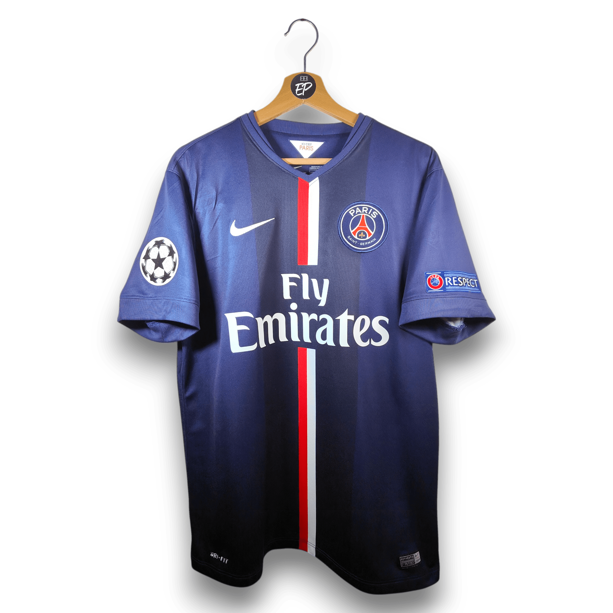 AUCTION 2014 - 15 PSG Home Shirt Ibrahimovic 10 - 9.5/10 - (L) - Eternal Pitch