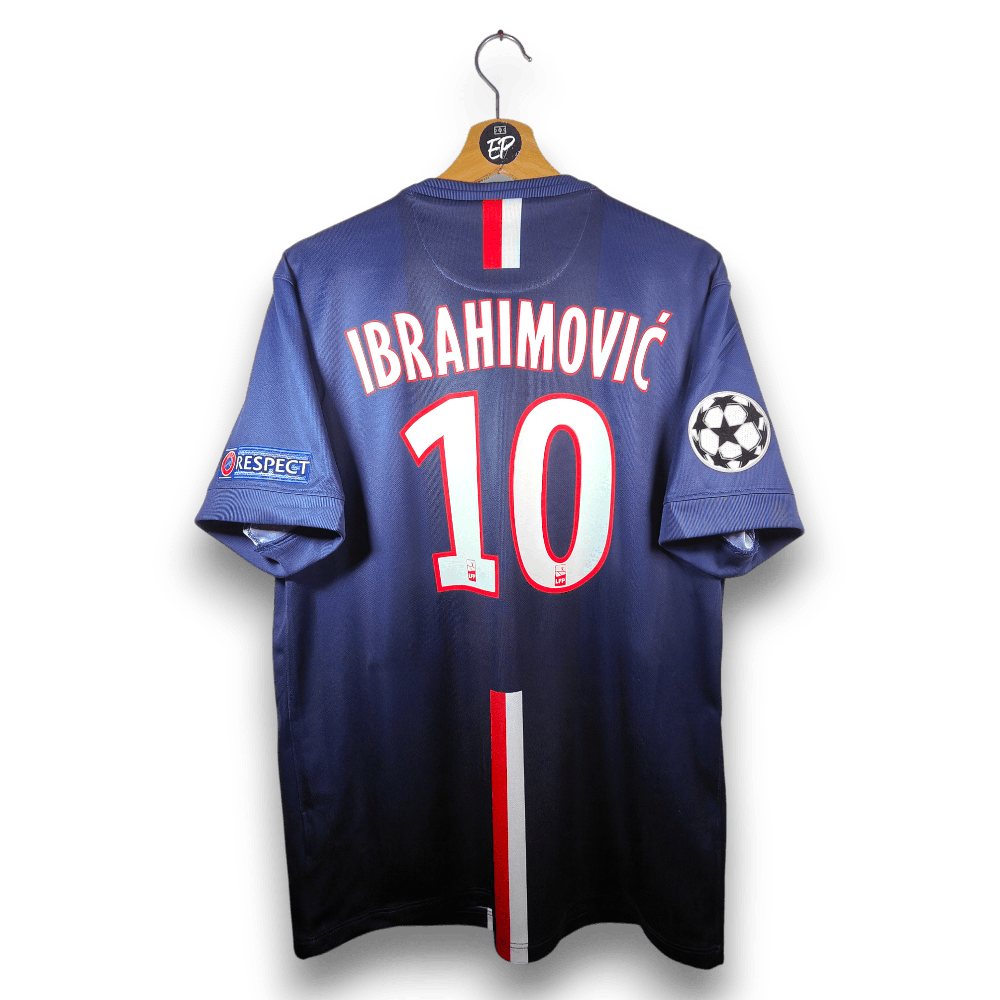 AUCTION 2014 - 15 PSG Home Shirt Ibrahimovic 10 - 9.5/10 - (L) - Eternal Pitch