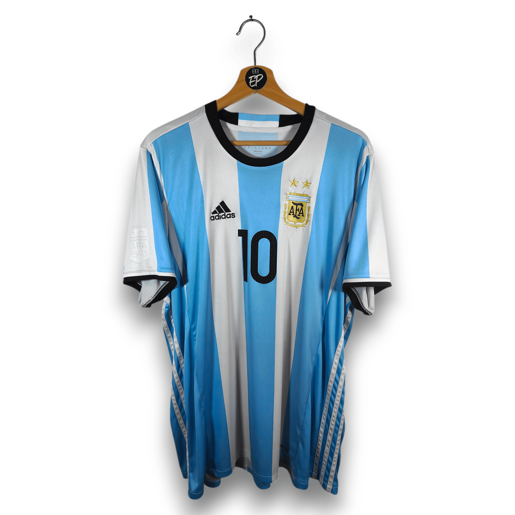 AUCTION 2016 - 17 Argentina Home Shirt Messi 10 - 8.5/10 - (XL) - Eternal Pitch