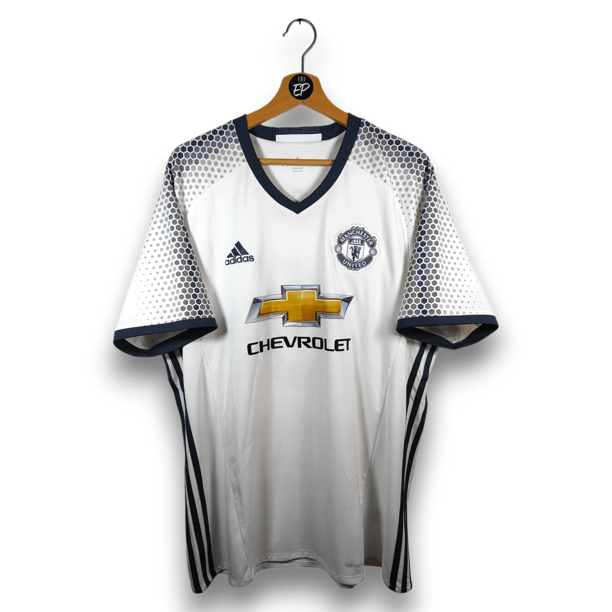 AUCTION 2016 - 17 Manchester United Third Shirt Pogba 6 - 9.5/10 - (XL) - Eternal Pitch