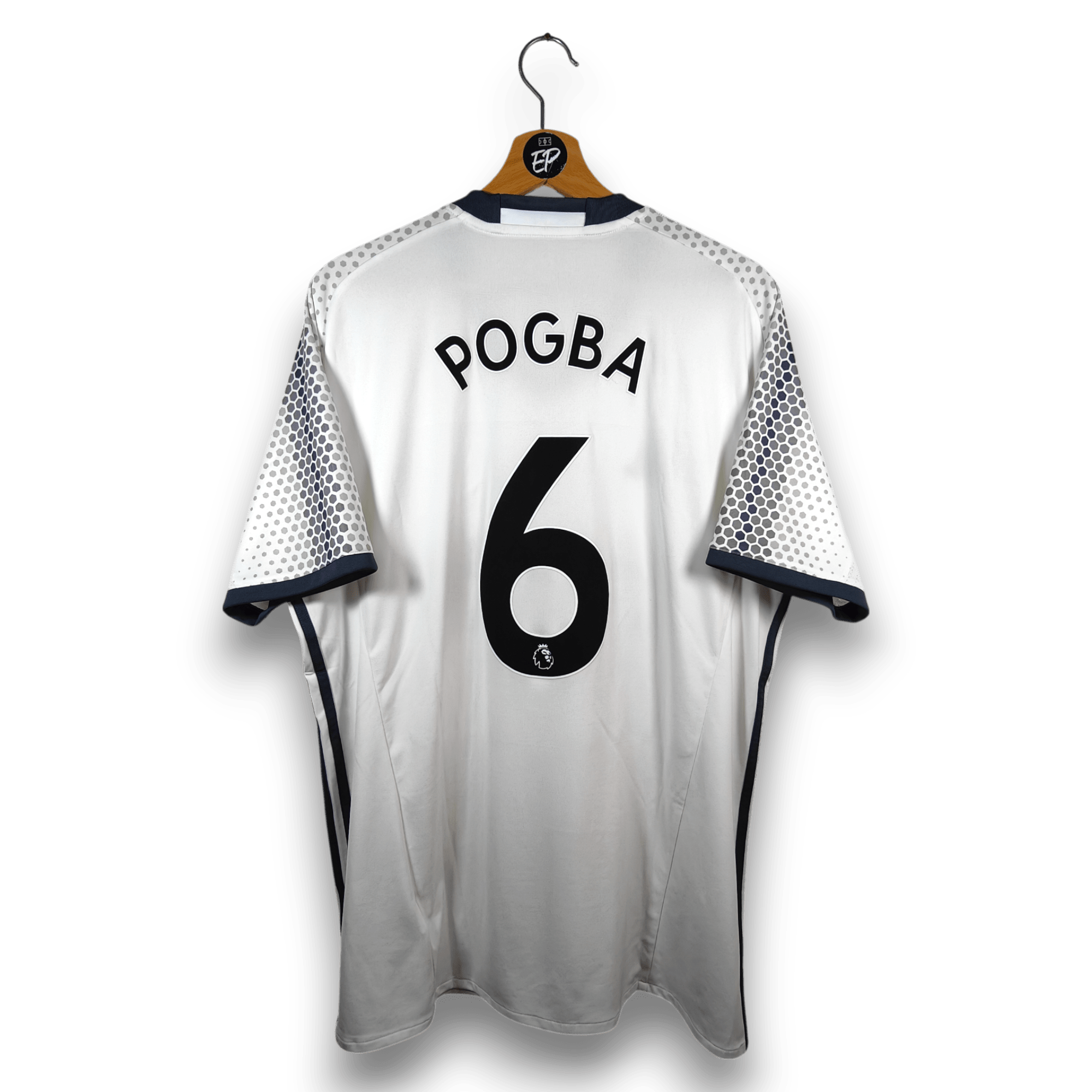 AUCTION 2016 - 17 Manchester United Third Shirt Pogba 6 - 9.5/10 - (XL) - Eternal Pitch