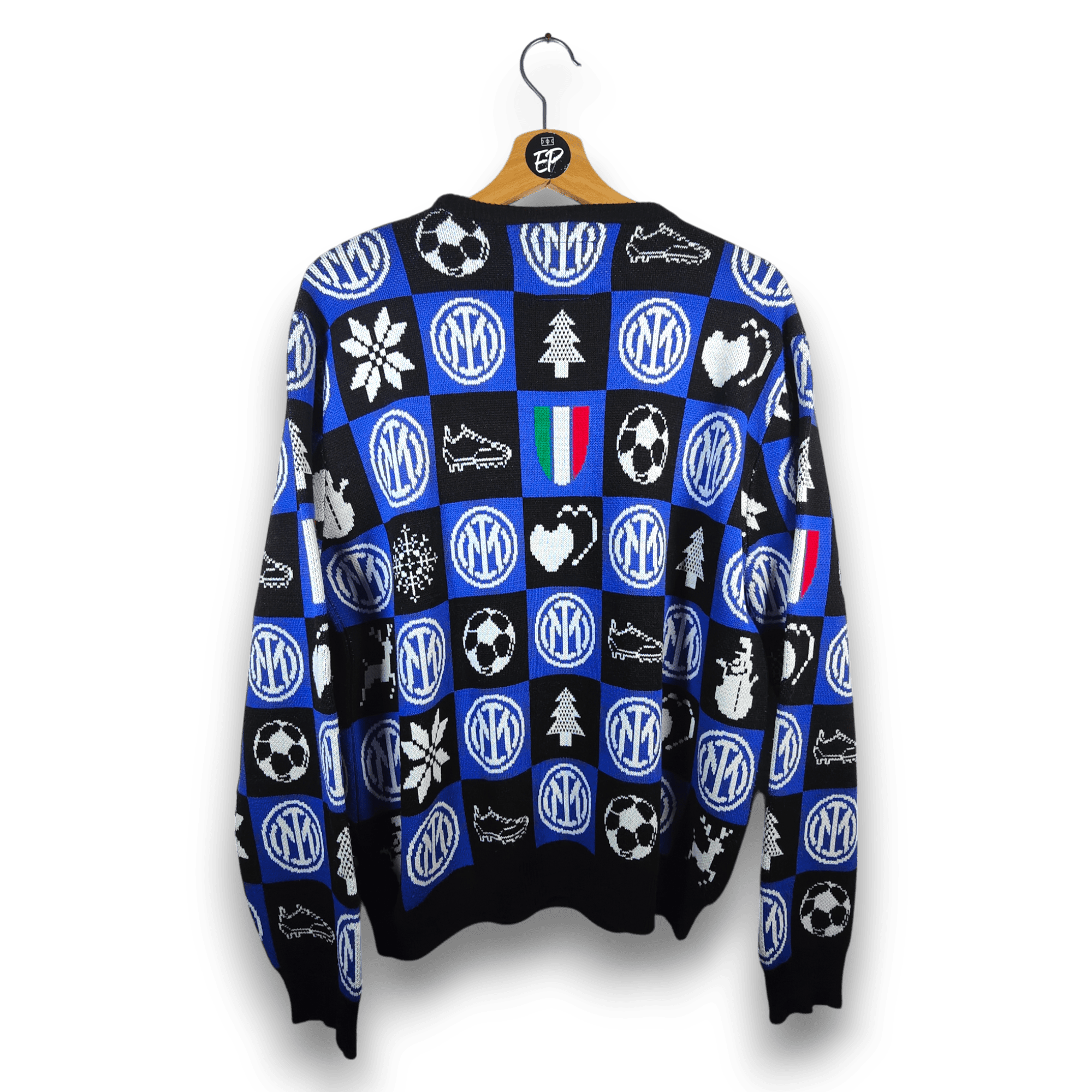 Inter Milan Christmas Jumper - 9.5/10 - (XL) - Eternal Pitch
