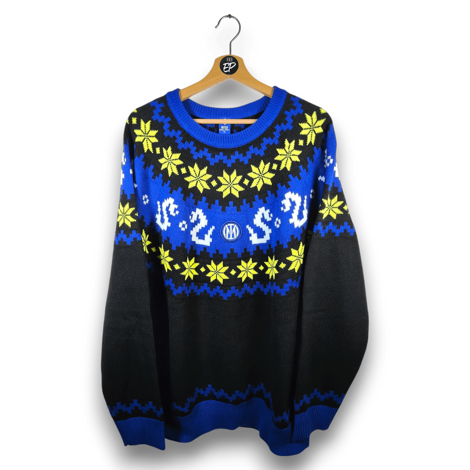 Inter Milan Christmas Jumper - 9.5/10 - (XL) - Eternal Pitch