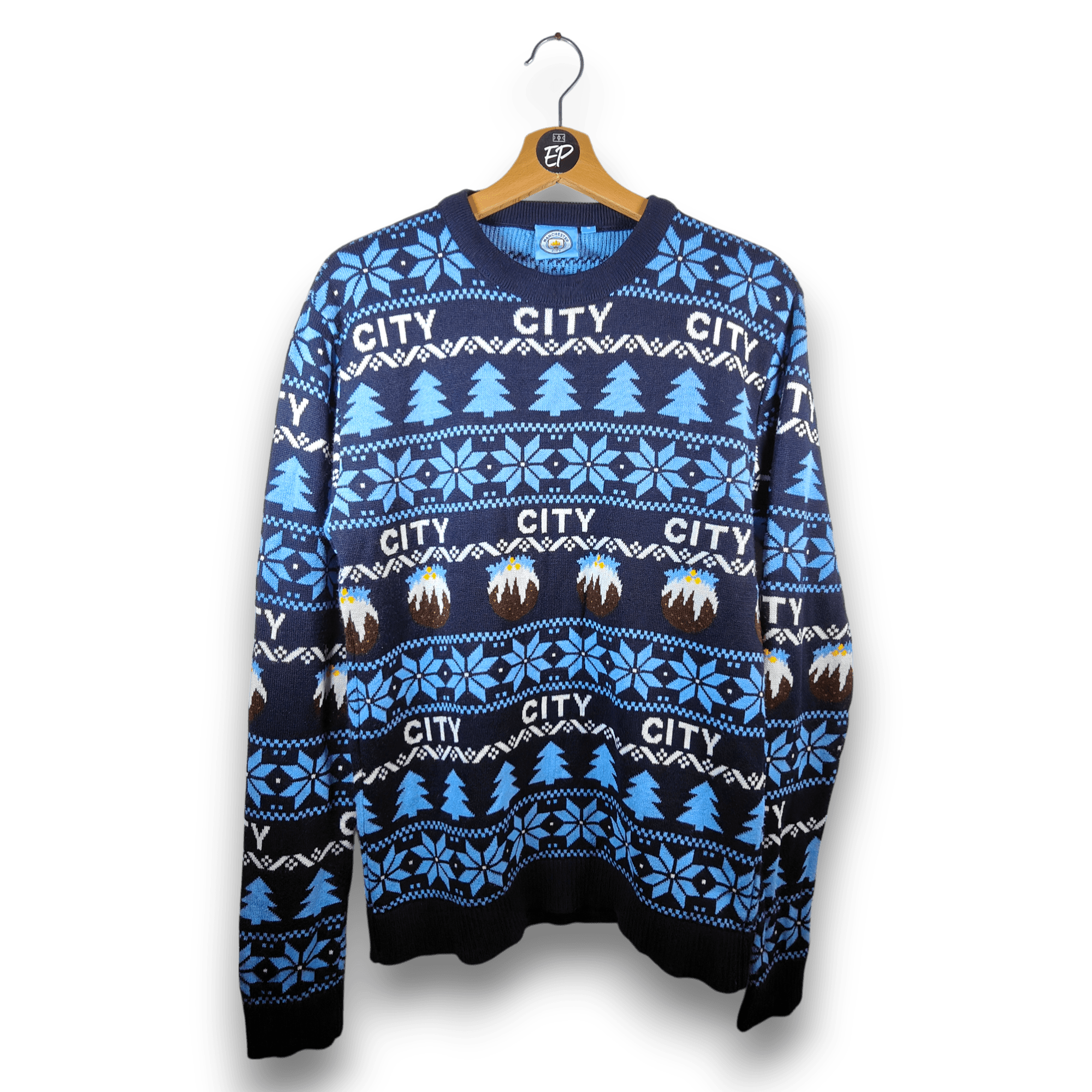 Manchester City Christmas Jumper - 9.5/10 - (S) - Eternal Pitch