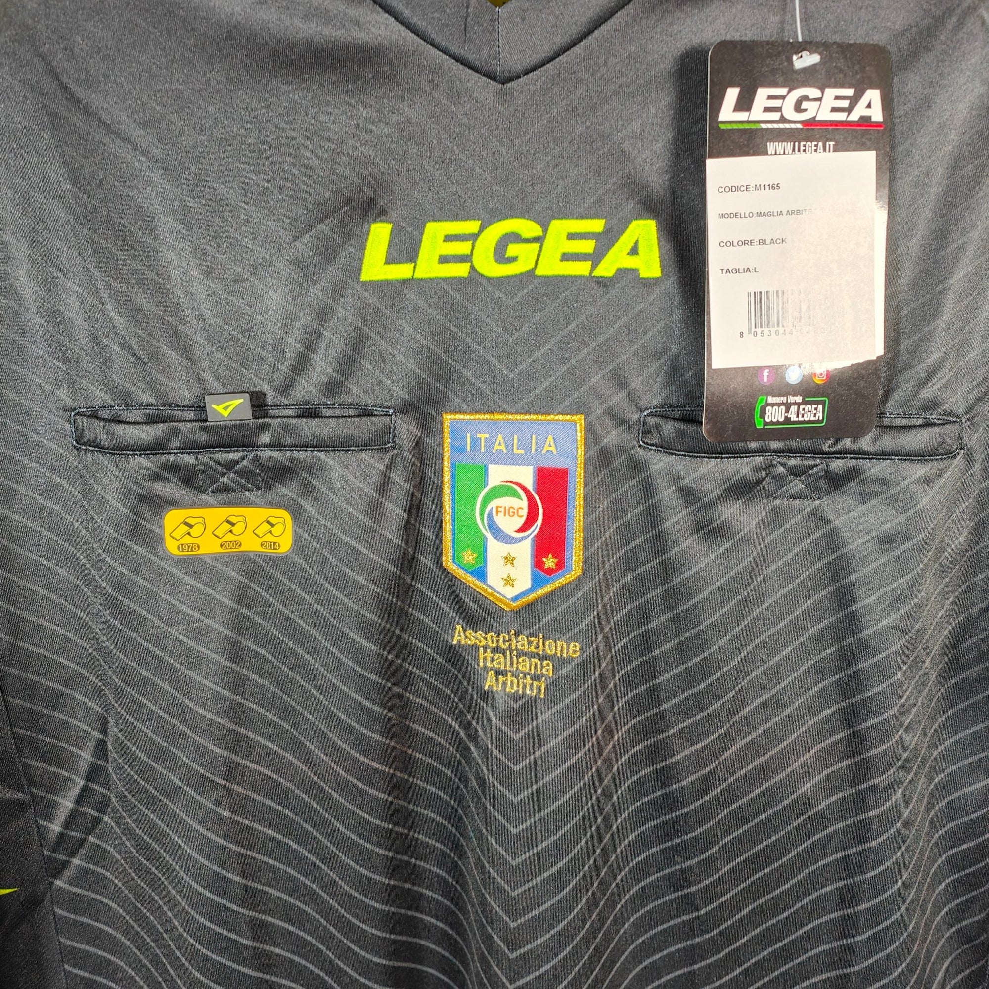 Referee Serie A Italy Shirt Black - BNWT - (L) - Eternal Pitch