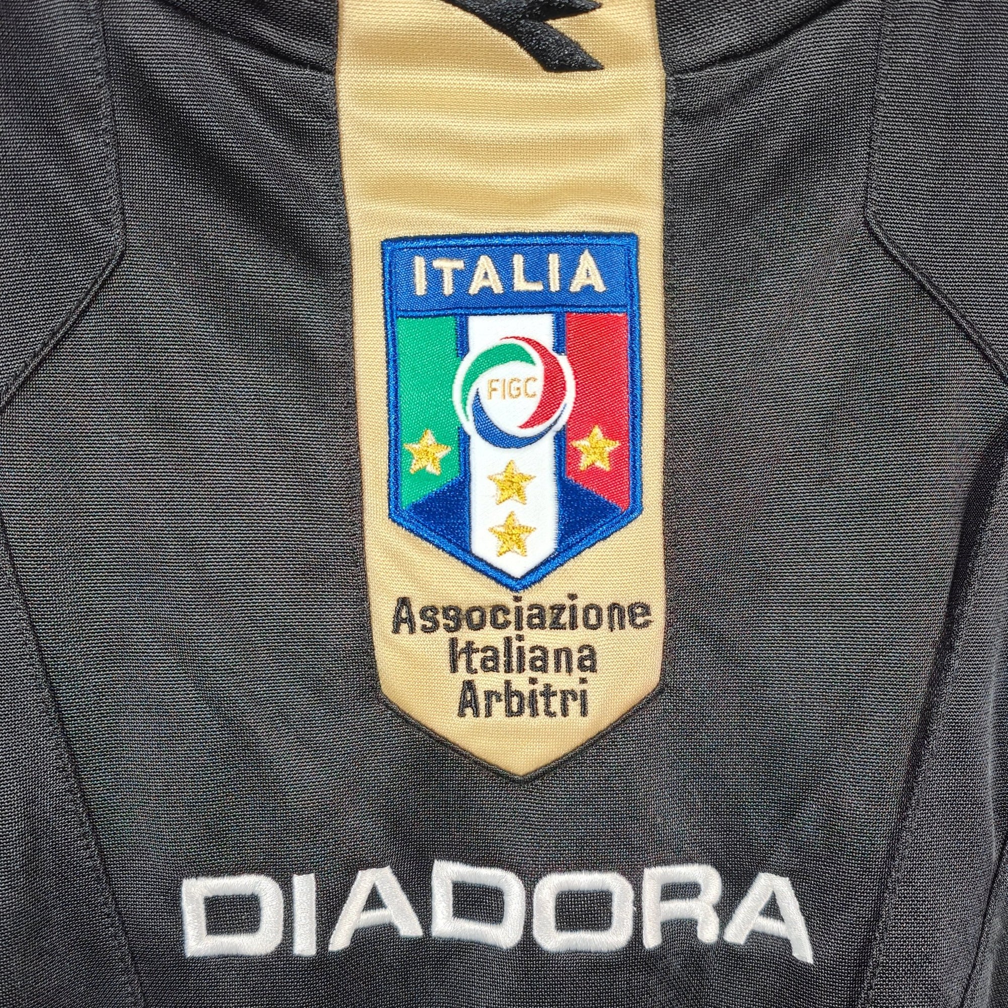 Referee Serie A Italy Shirt Black Gold - 9.5/10 - (L) - Eternal Pitch