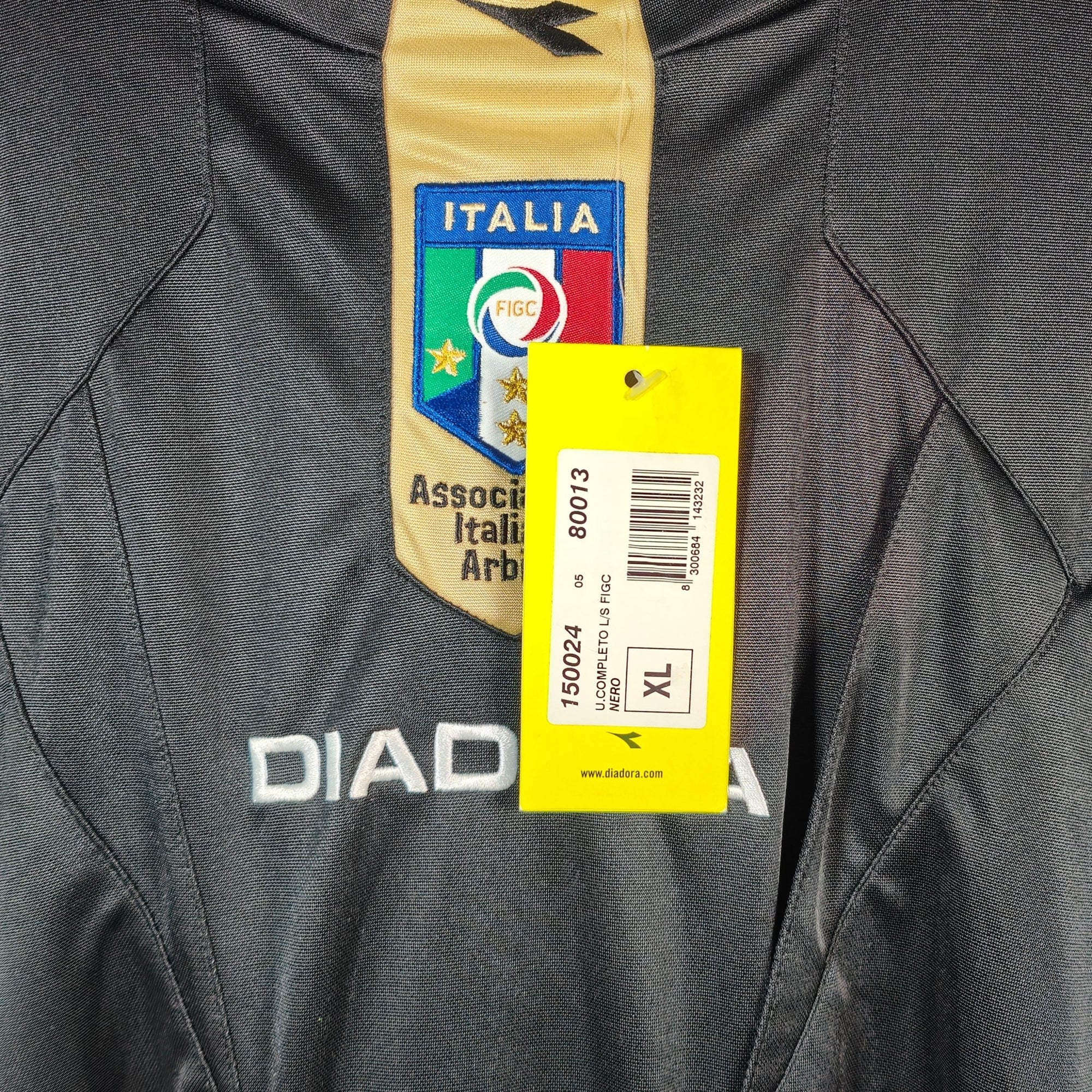 Referee Serie A Italy Shirt Black Gold - BNWT - (XL) - Eternal Pitch