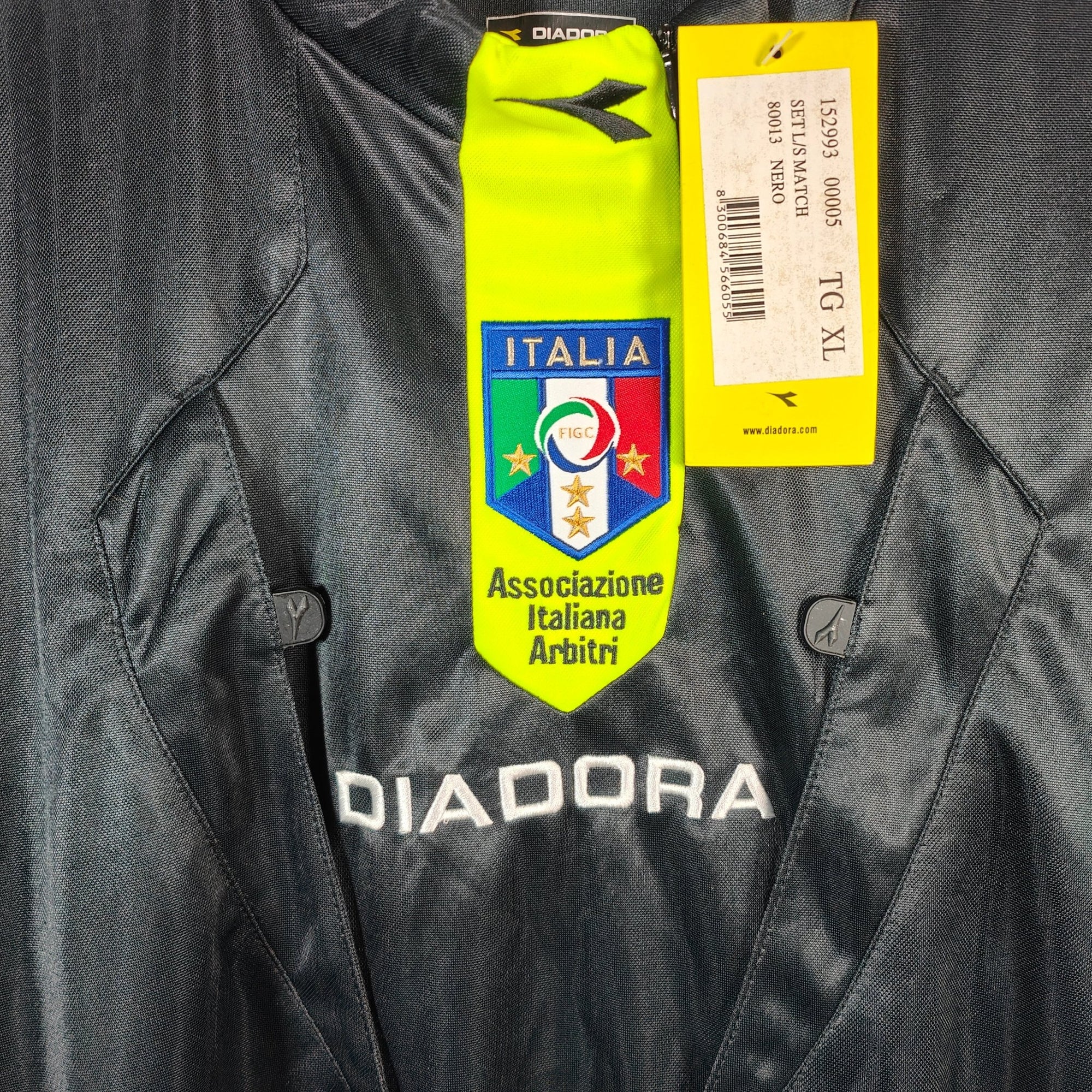 Referee Serie A Italy Shirt Black Yellow - BNWT - (XL) - Eternal Pitch