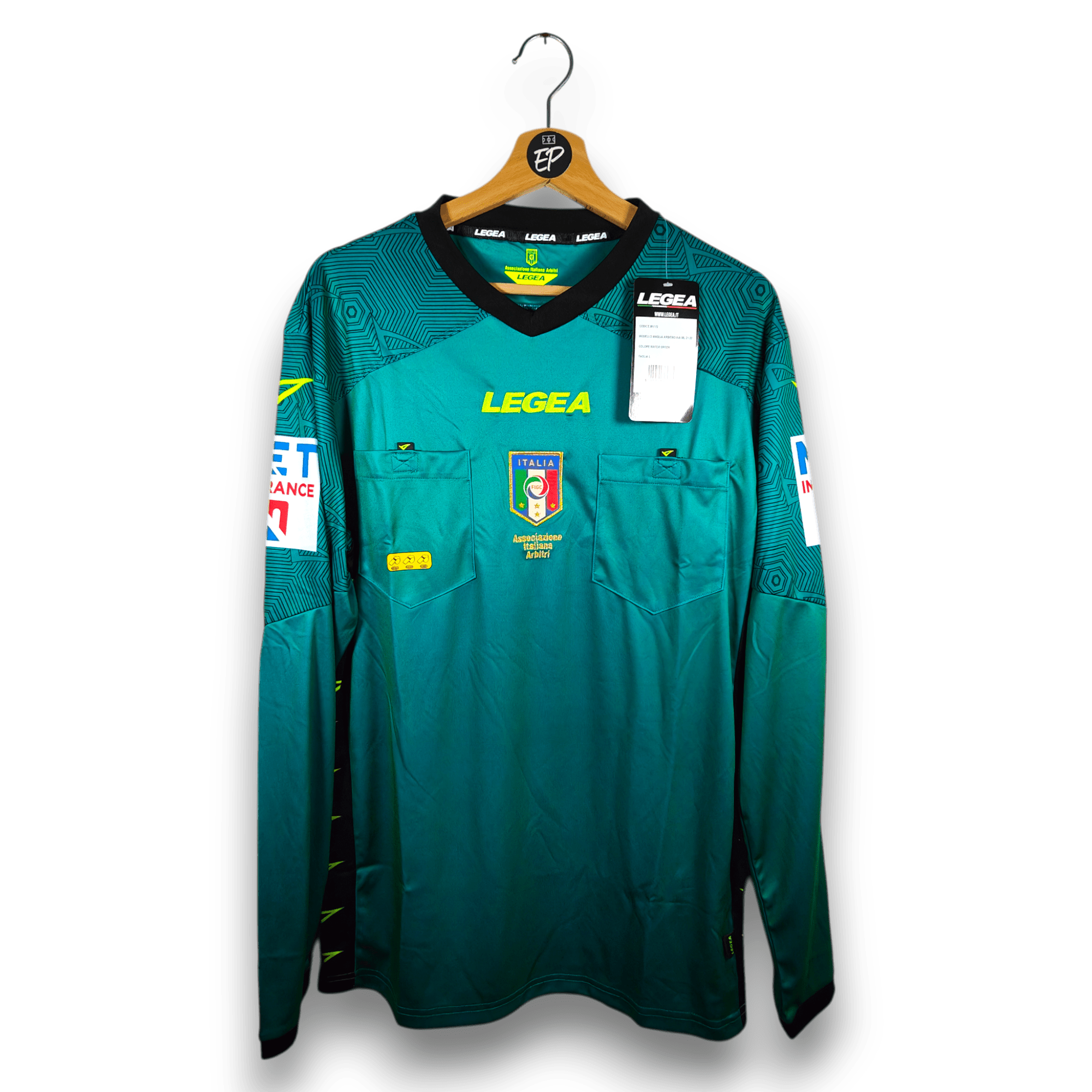 Referee Serie A Italy Shirt Green - BNWT - (L) - Eternal Pitch
