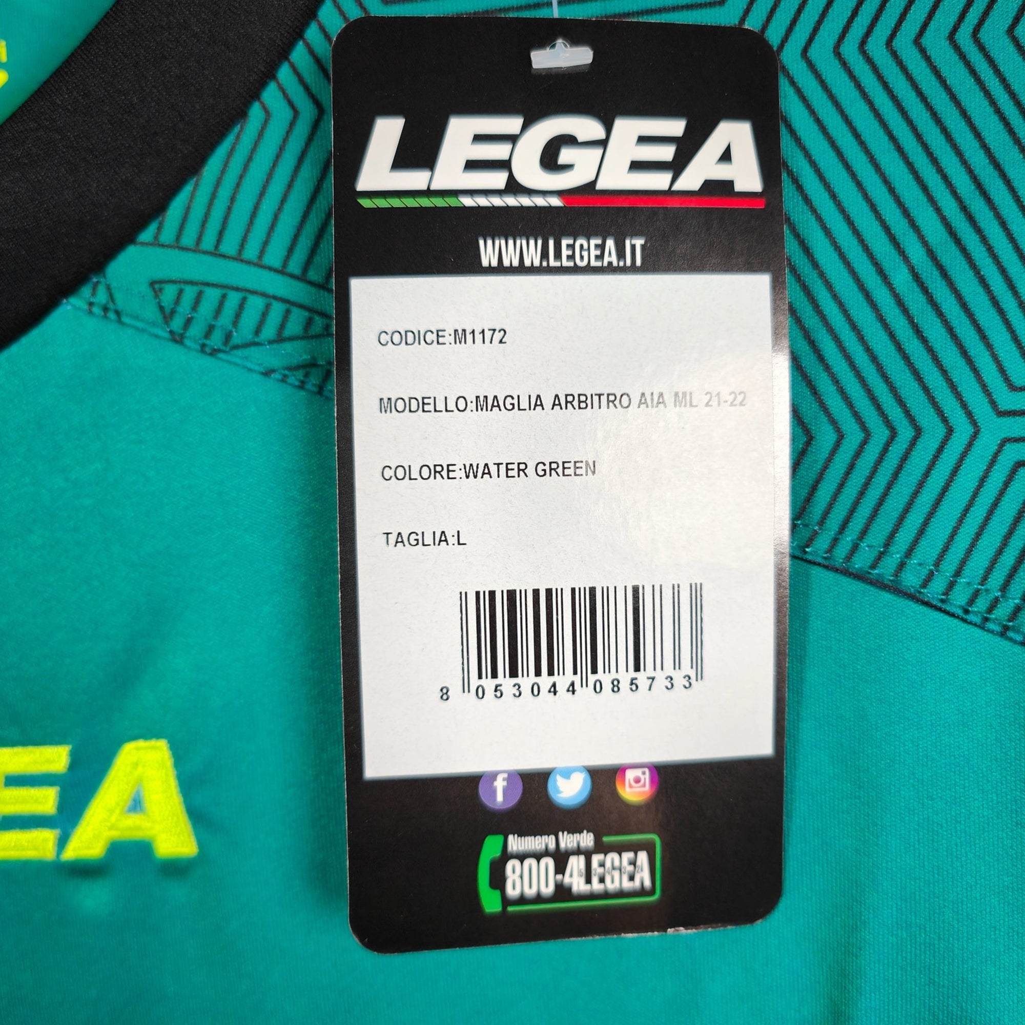 Referee Serie A Italy Shirt Green - BNWT - (L) - Eternal Pitch