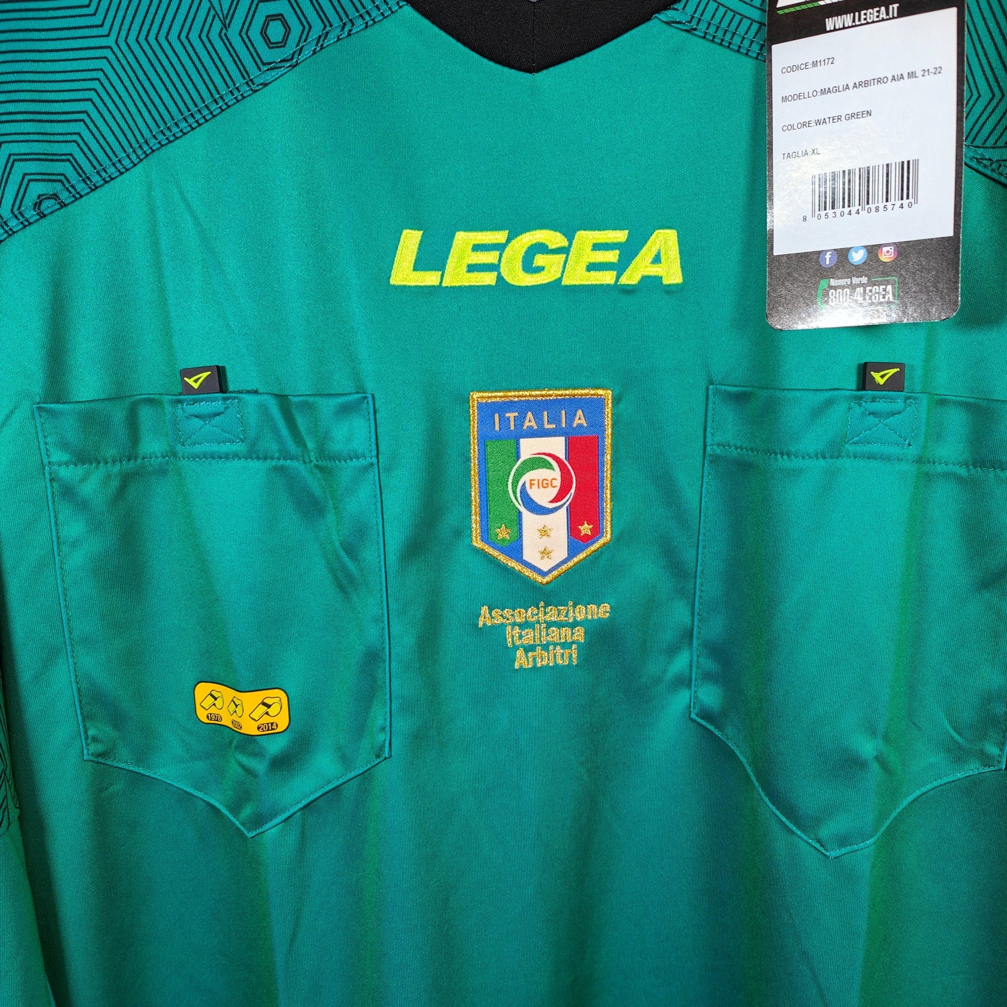 Referee Serie A Italy Shirt Green - BNWT - (XL) - Eternal Pitch