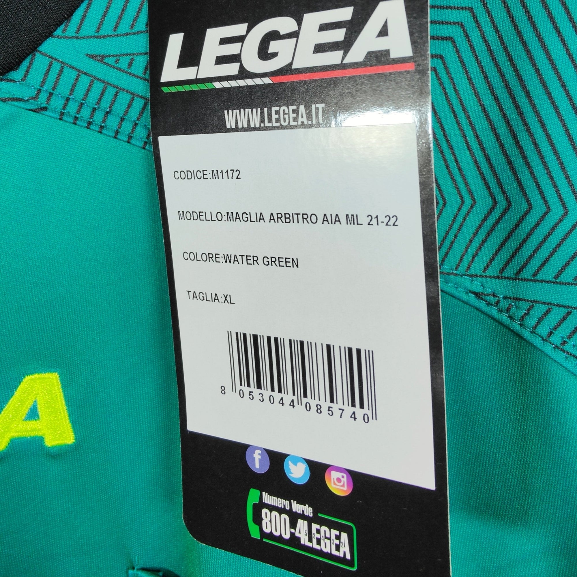 Referee Serie A Italy Shirt Green - BNWT - (XL) - Eternal Pitch