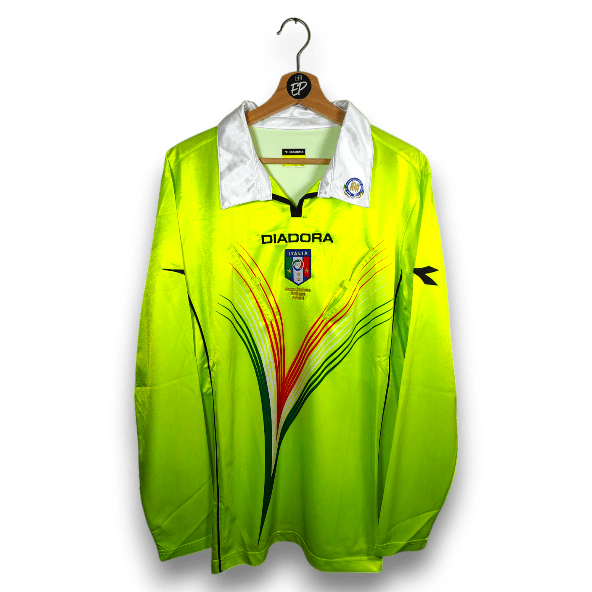 Referee Serie A Italy Shirt Yellow - 9.5/10 - (L) - Eternal Pitch