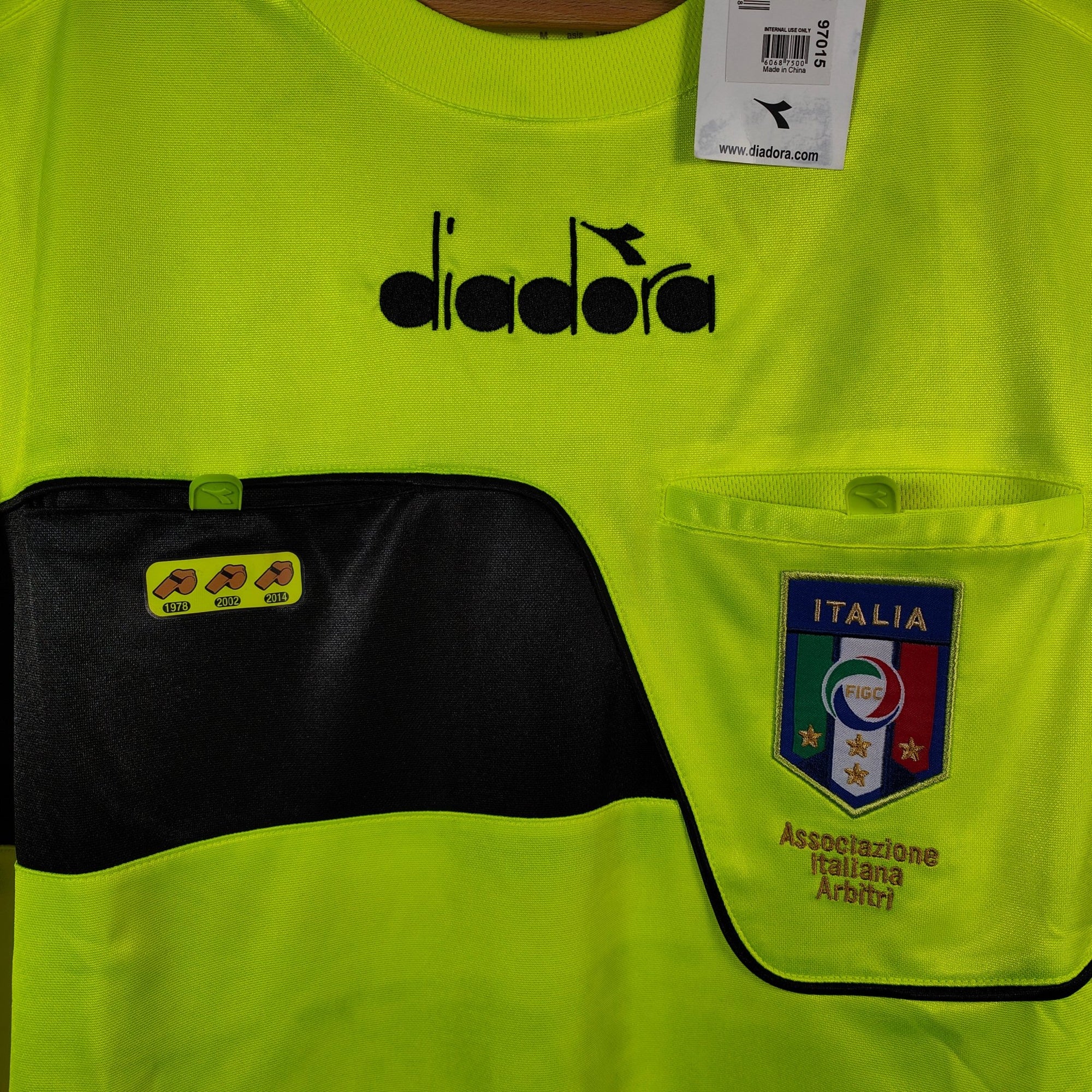 Referee Serie A Italy Shirt Yellow - BNWT - (L) - Eternal Pitch
