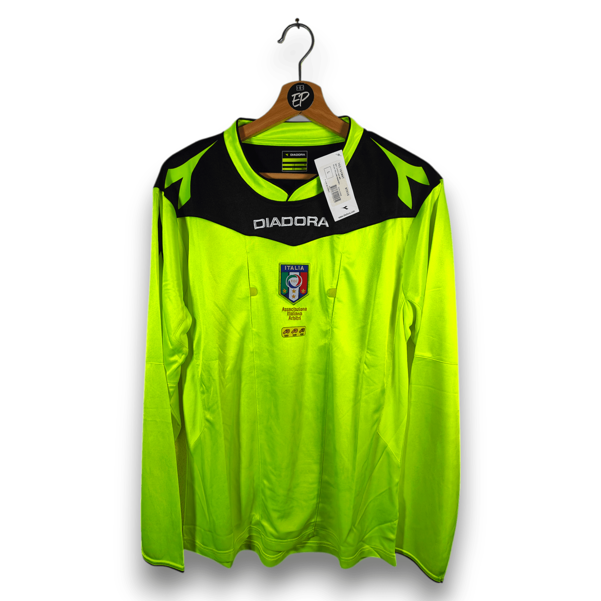 Referee Serie A Italy Shirt Yellow - BNWT - (L) - Eternal Pitch